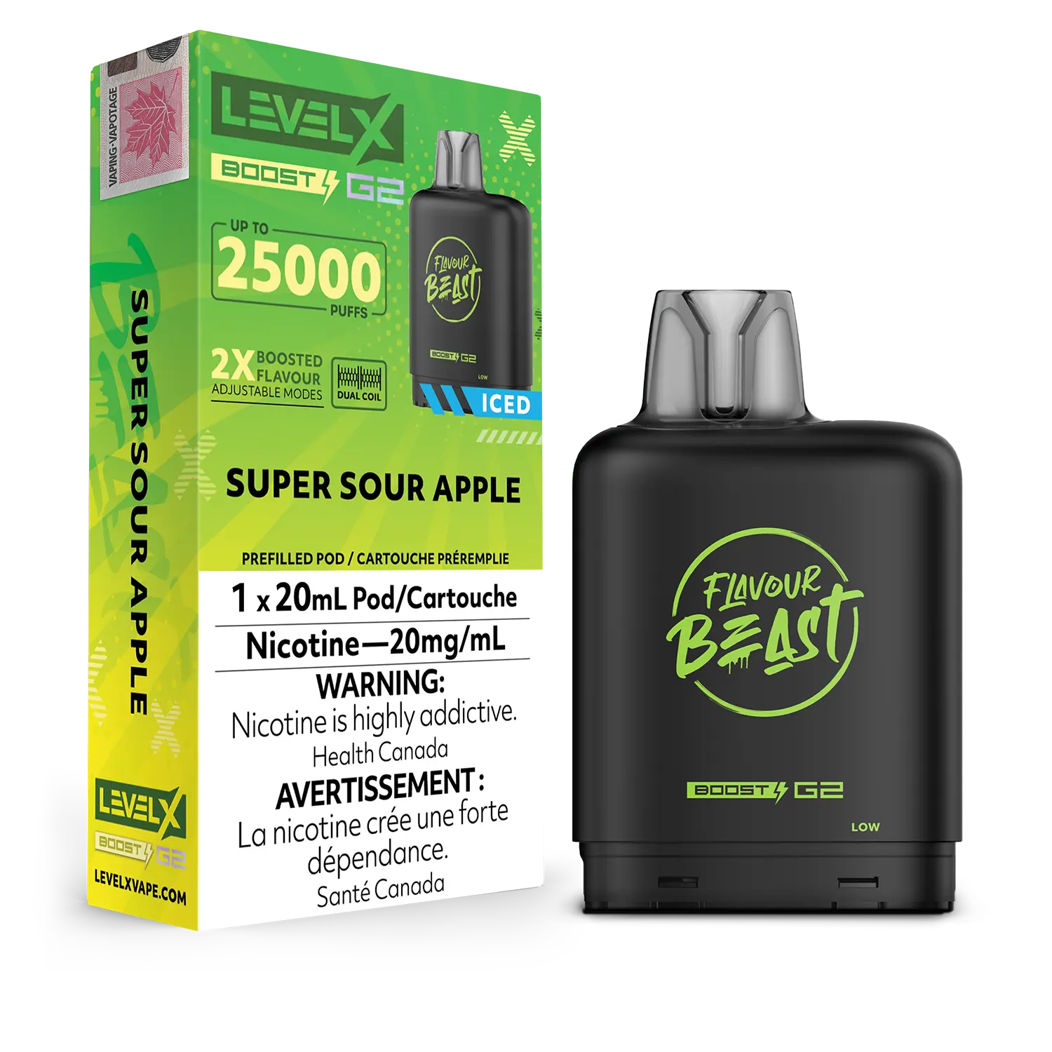 Level X - Flavour Beast Boost G2 Pods (25k puffs) (PROVINCIAL)