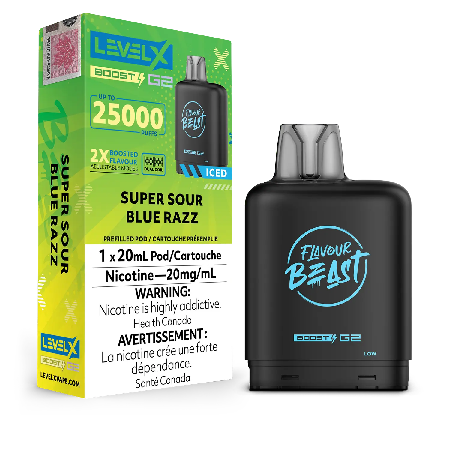 Level X - Flavour Beast Boost G2 Pods (25k puffs) (PROVINCIAL)
