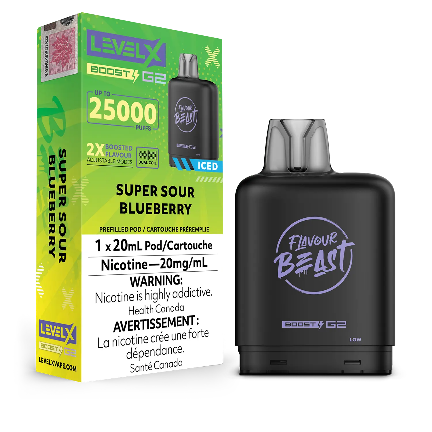 Level X - Flavour Beast Boost G2 Pods (25k puffs) (PROVINCIAL)