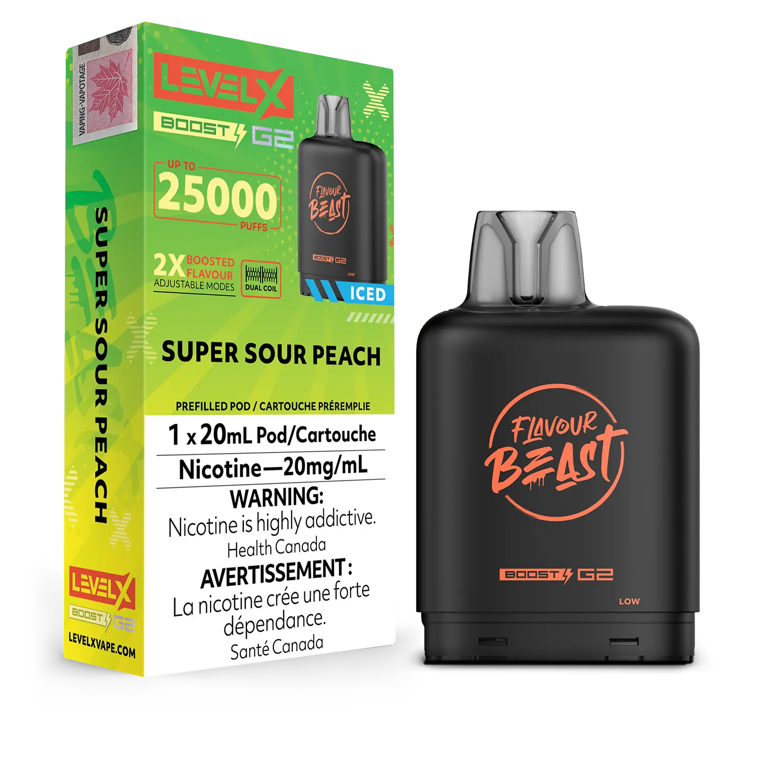 Level X - Flavour Beast Boost G2 Pods (25k puffs) (PROVINCIAL)
