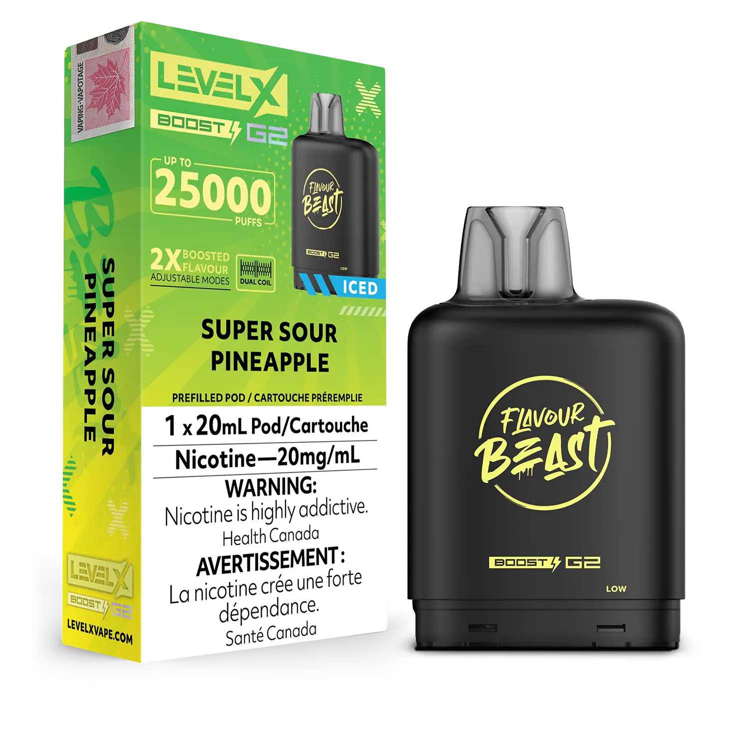 Level X - Flavour Beast Boost G2 Pods (25k puffs) (PROVINCIAL)