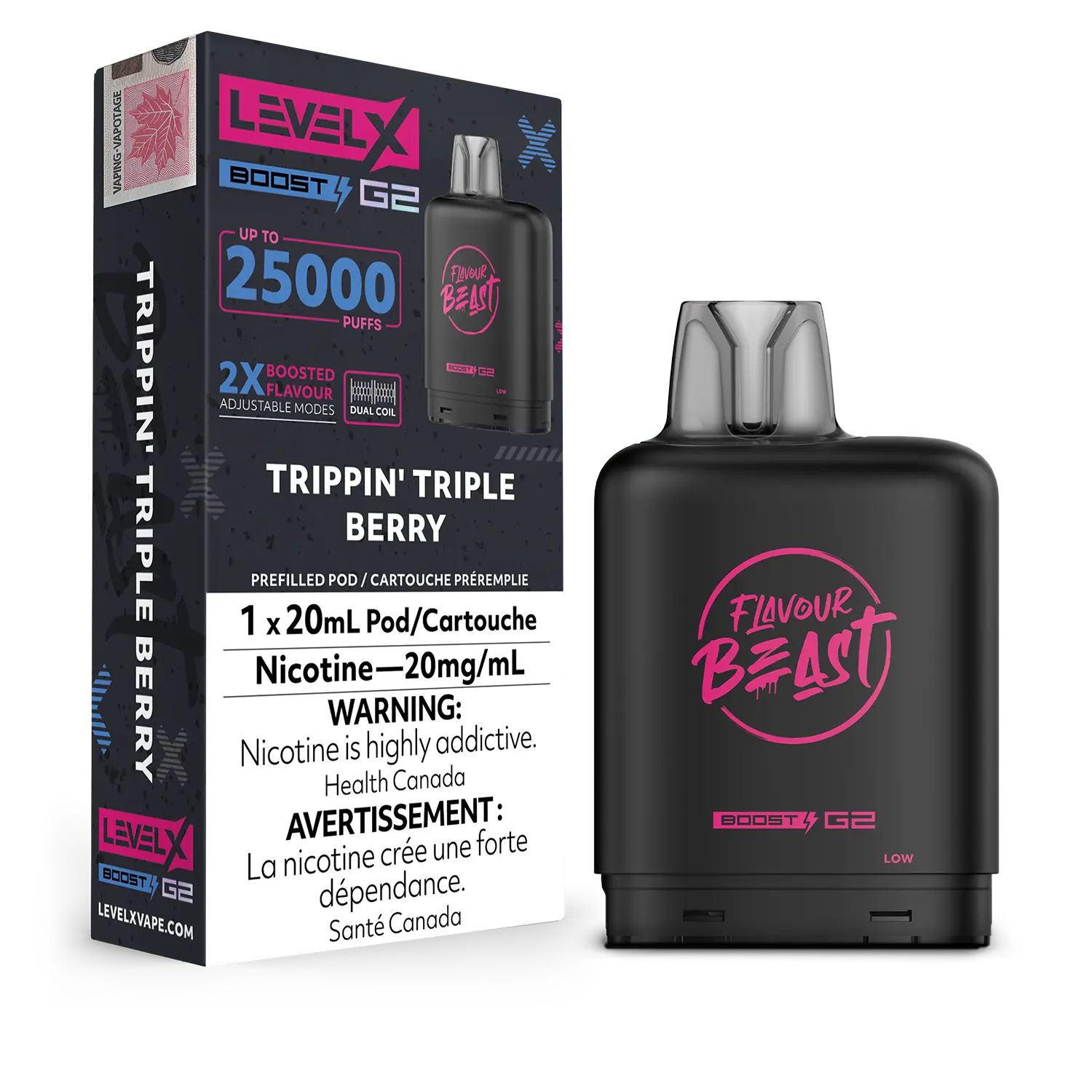 Level X - Flavour Beast Boost G2 Pods (25k puffs) (PROVINCIAL)