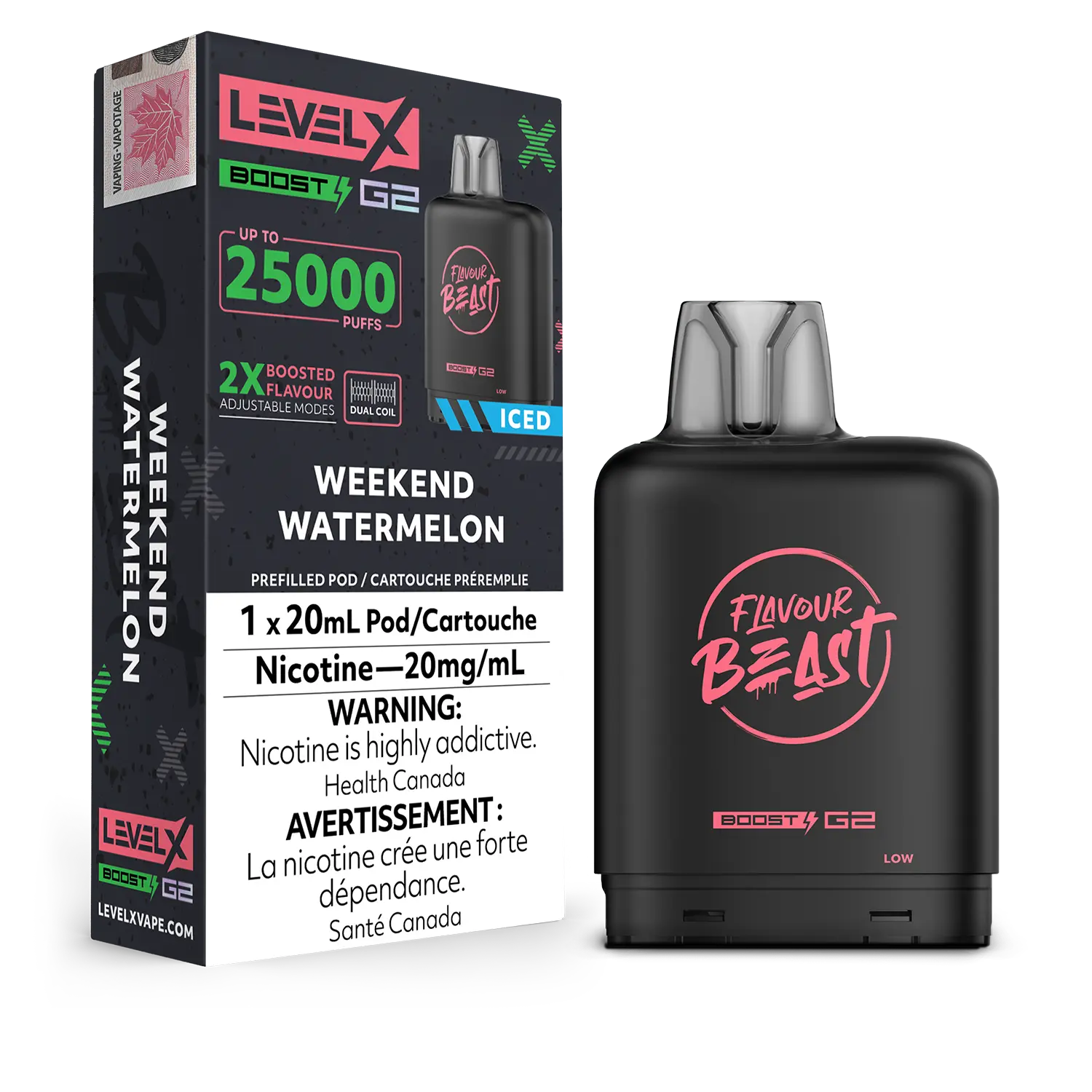 Level X - Flavour Beast Boost G2 Pods (25k puffs) (PROVINCIAL)