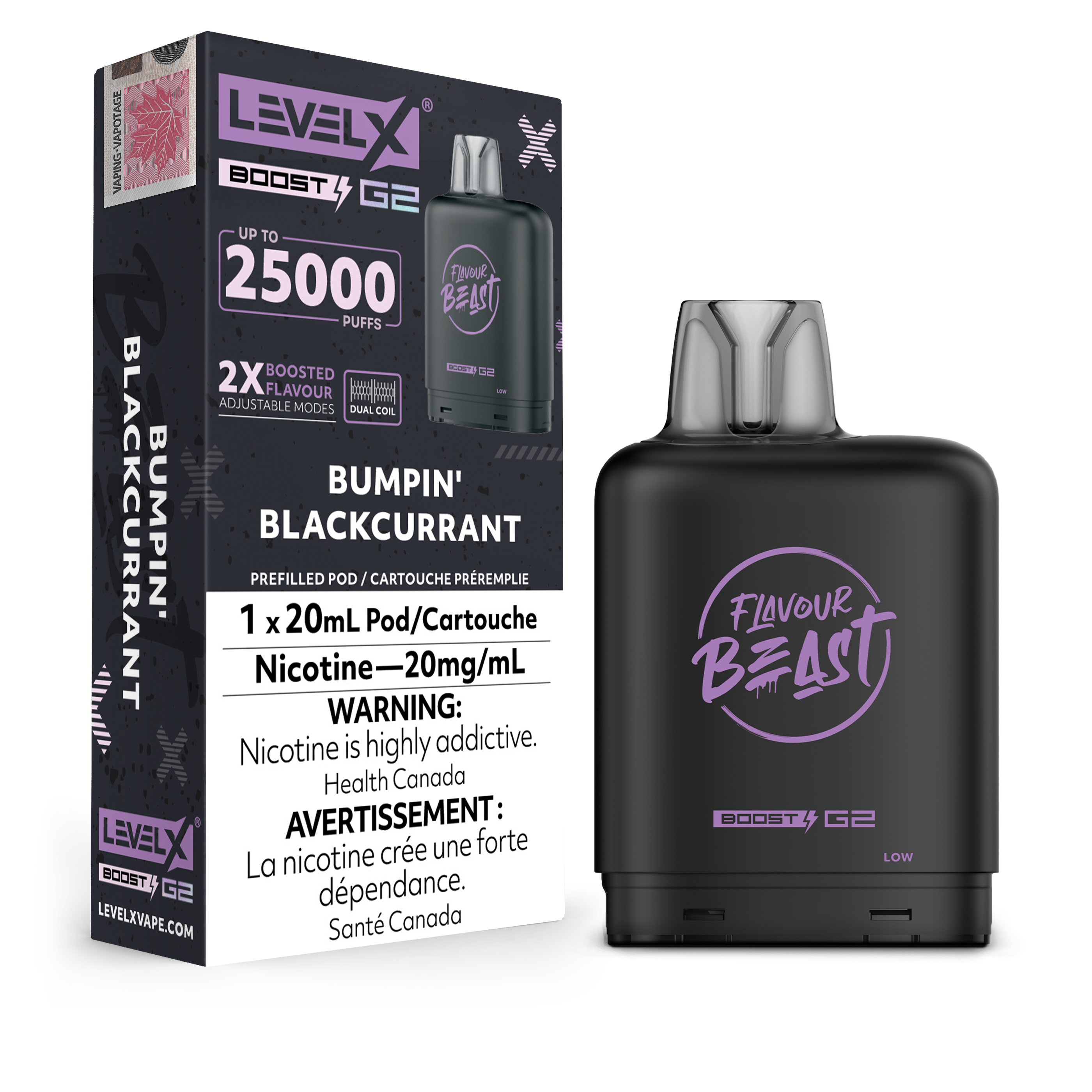 Level X - Flavour Beast Boost G2 Pods (25k puffs) (PROVINCIAL)
