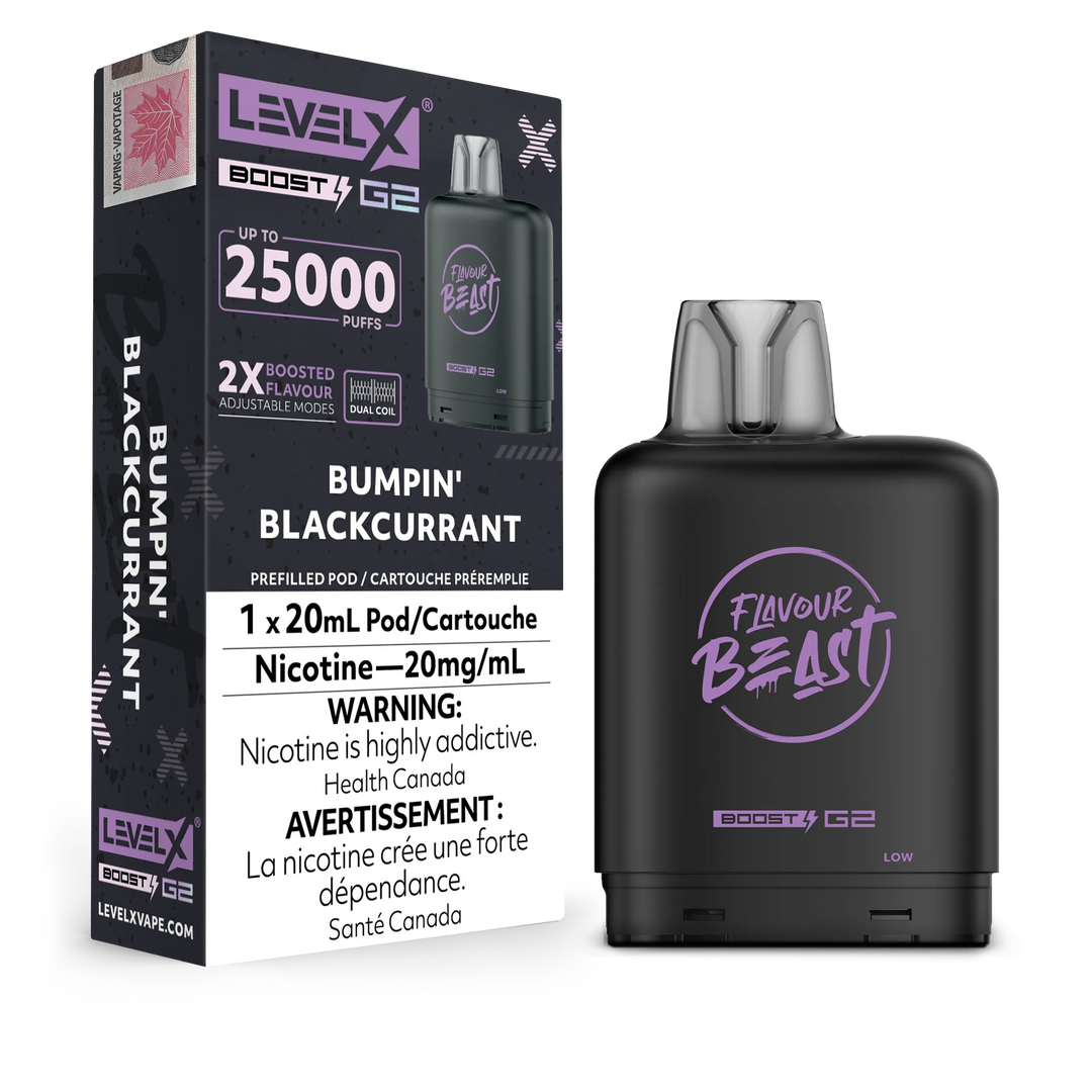 Bumpin' Blackcurrant Iced Flavour Beast Boost G2 Pods 25K