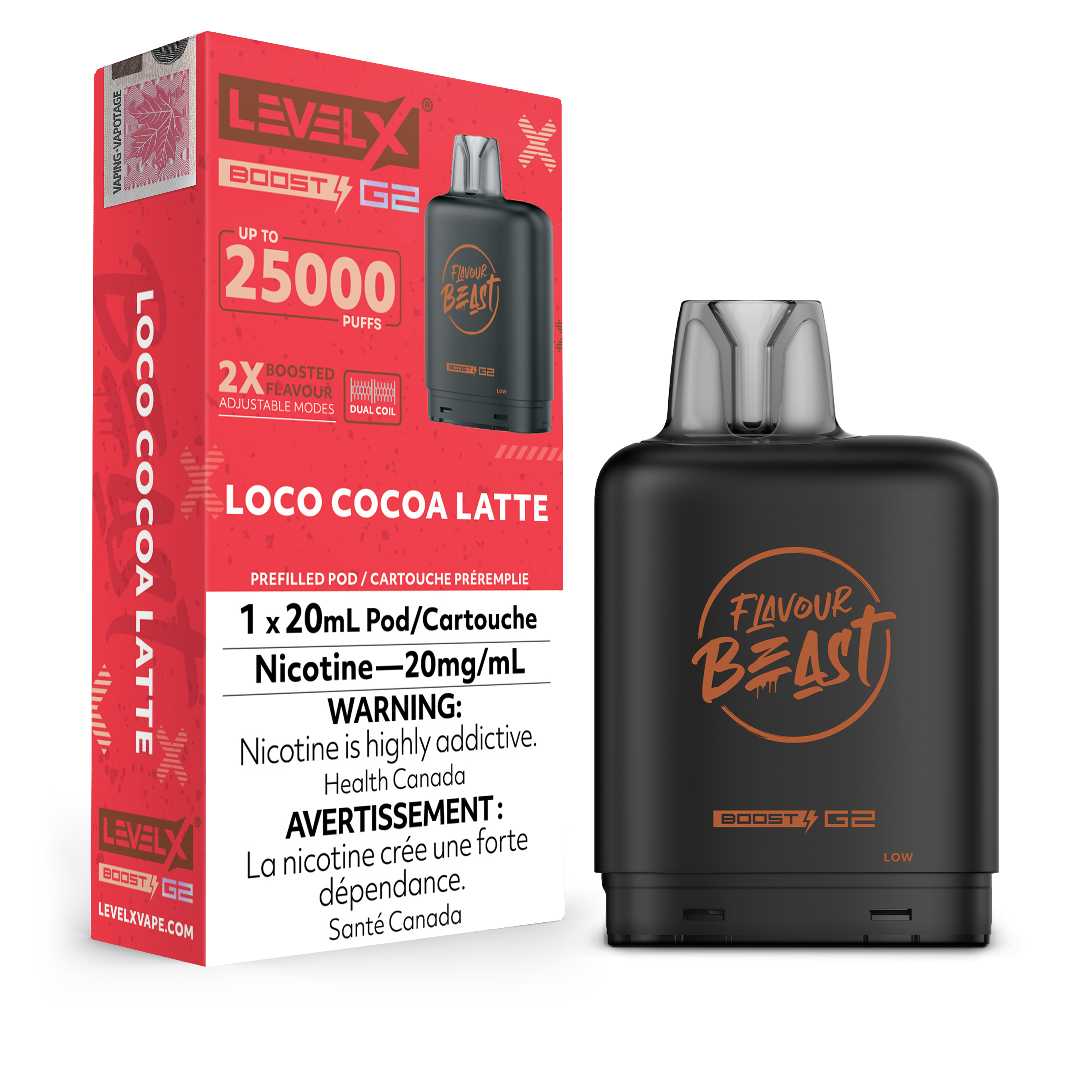 Level X - Flavour Beast Boost G2 Pods (25k puffs) (PROVINCIAL)