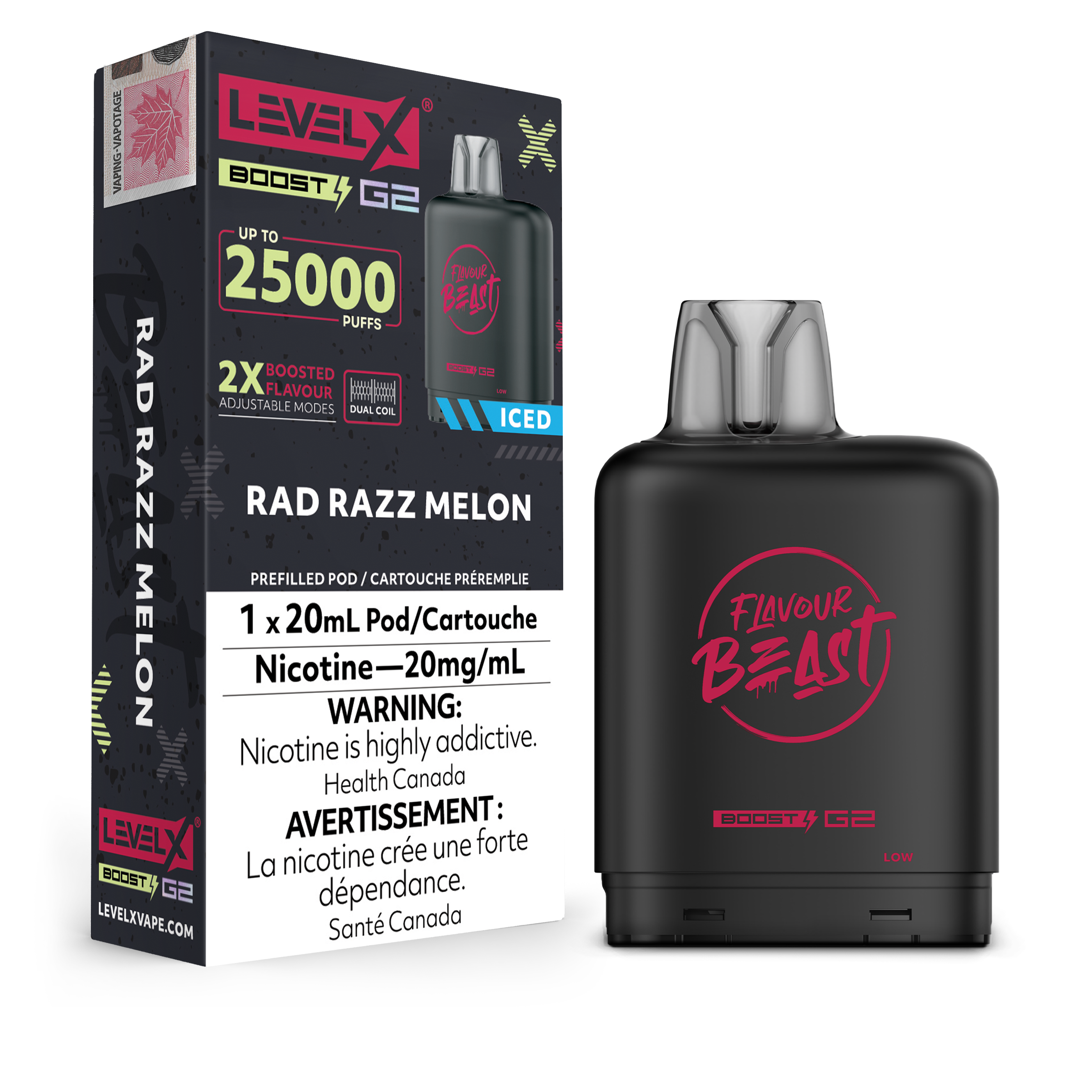 Level X - Flavour Beast Boost G2 Pods (25k puffs) (PROVINCIAL)