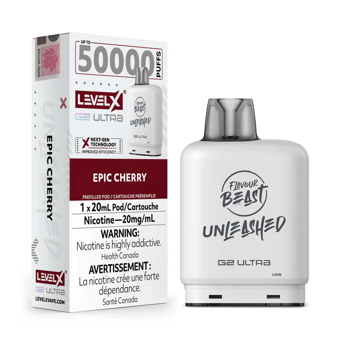 Epic Cherry by Level X Flavour Beast Unleashed G2 Ultra 50K