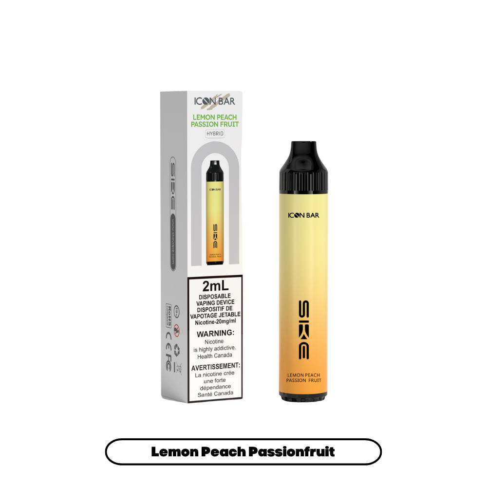 Lemon Peach Passionfruit Icon Bar Hybrid - Disaposable 2K