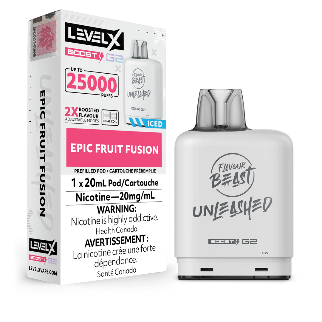 Epic Fruit Fusion Flavour Beast Boost G2 Unleashed Pods 25K