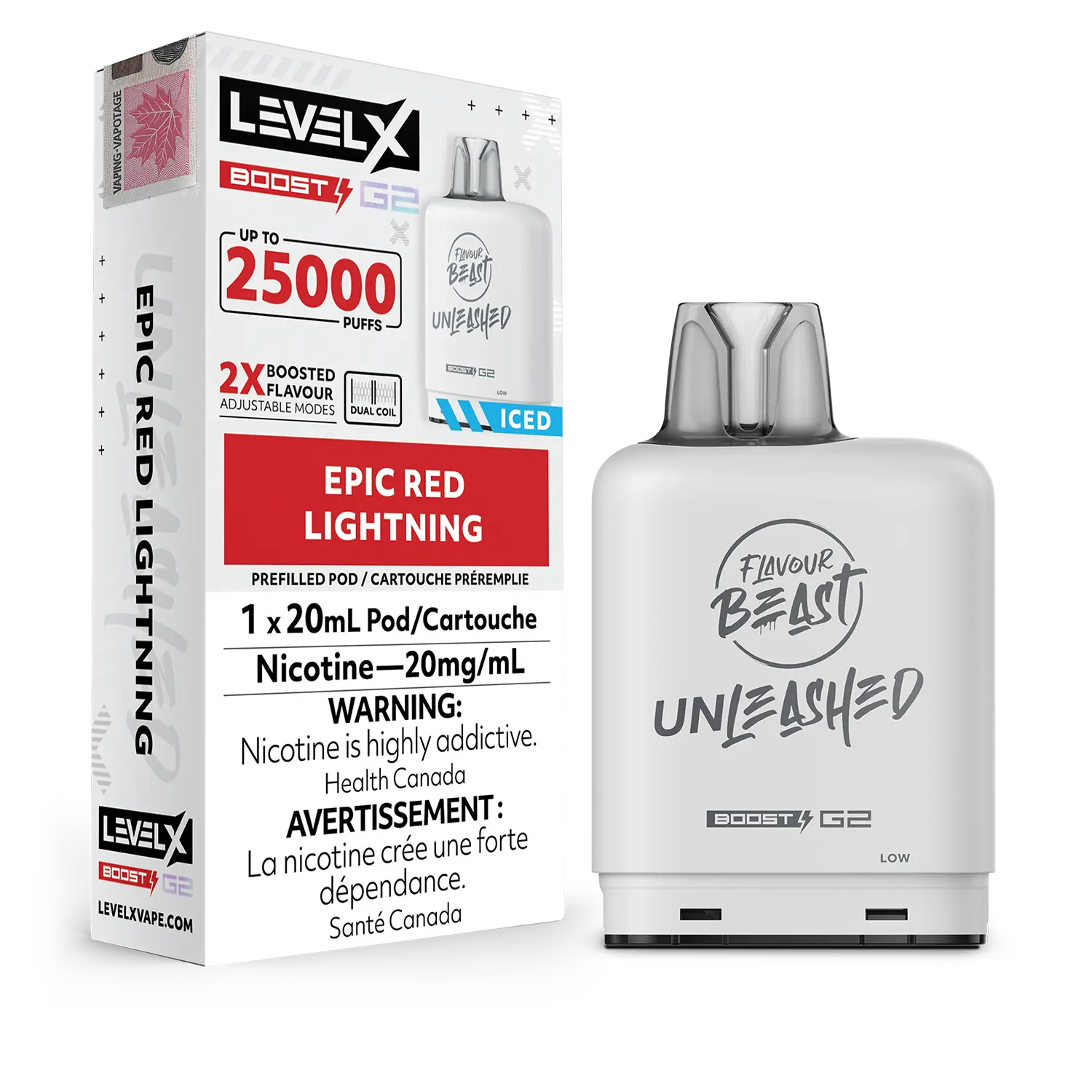 Level X - Flavour Beast Boost G2 Unleashed Pods 25K