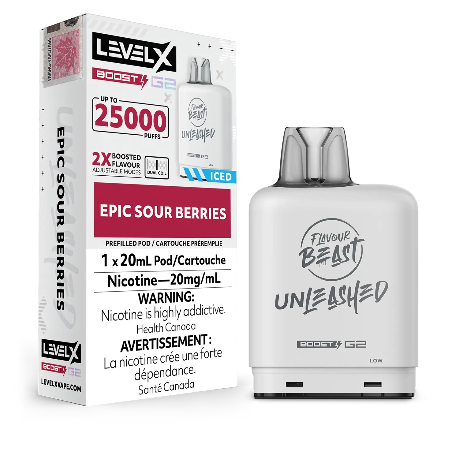 Level X - Flavour Beast Boost G2 Unleashed Pods 25K