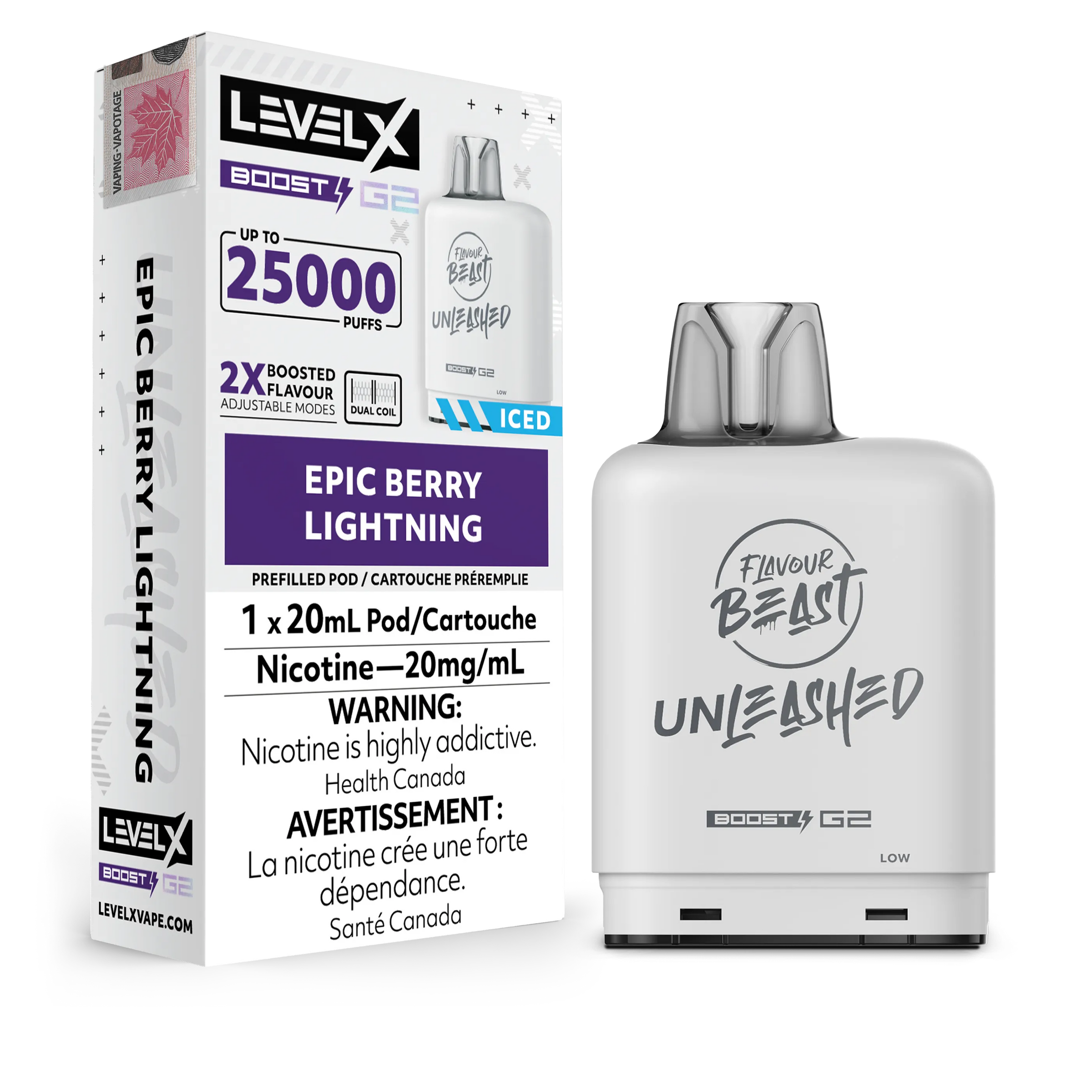 Level X - Flavour Beast Boost G2 Unleashed Pods 25K