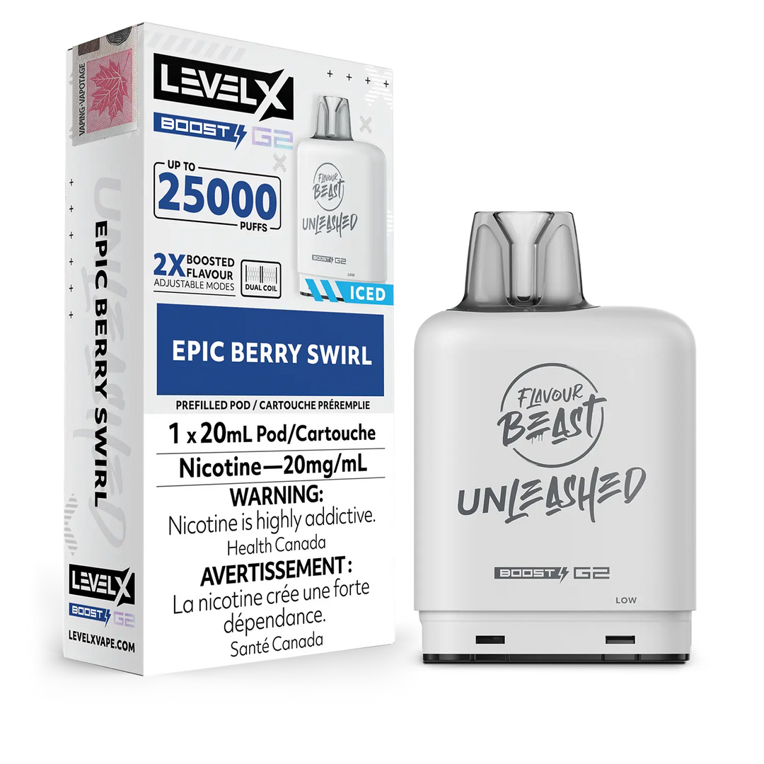 Epic Berry Swirl Flavour Beast Boost G2 Unleashed Pods 25K