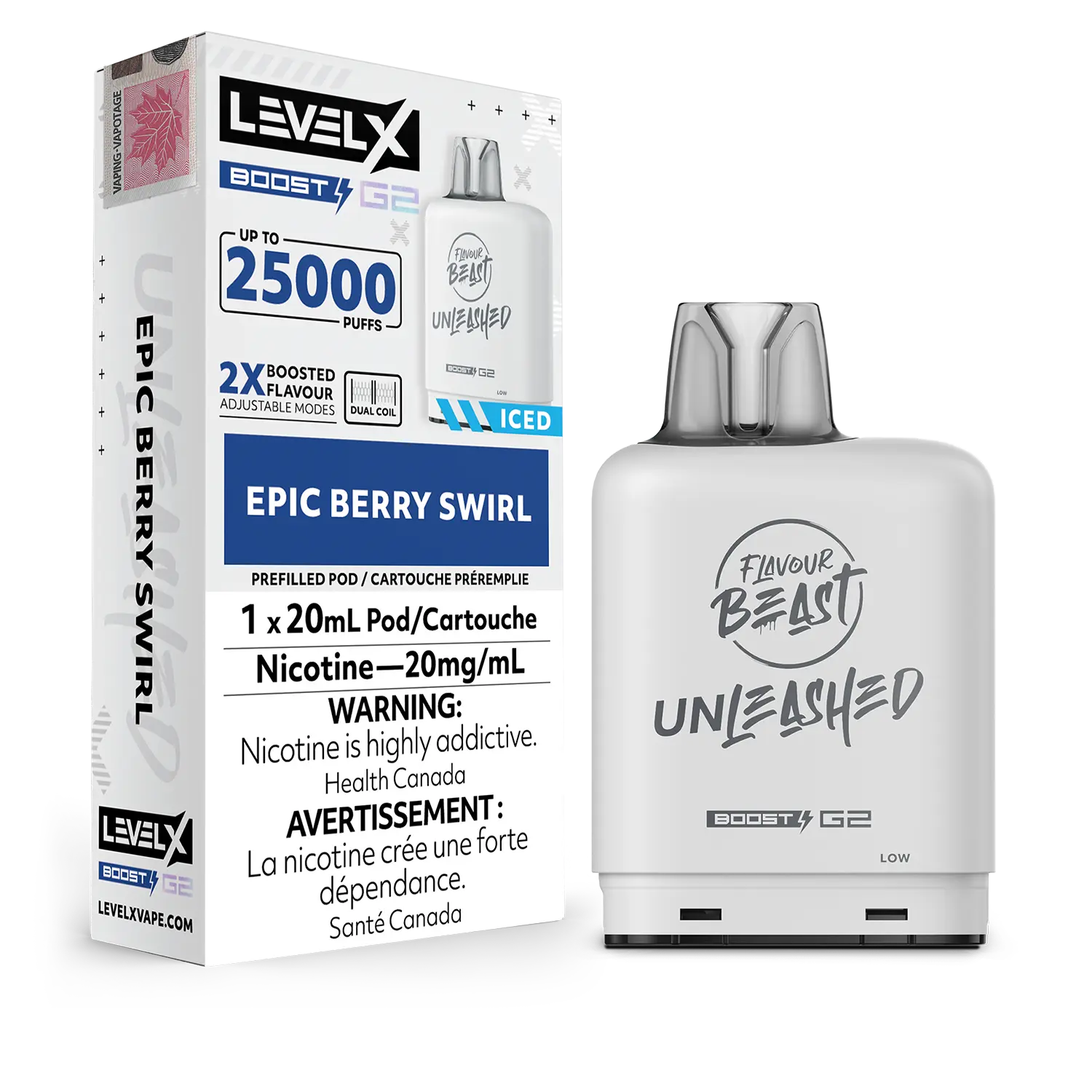 Level X - Flavour Beast Boost G2 Unleashed Pods 25K