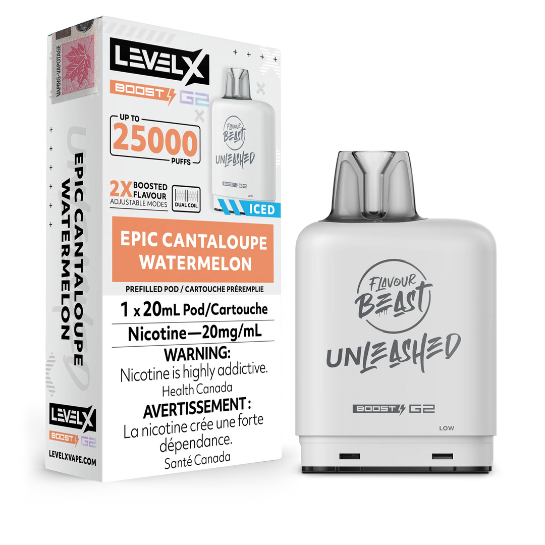 Epic Cantaloupe Watermelon Flavour Beast Boost G2 Unleashed Pods 25K