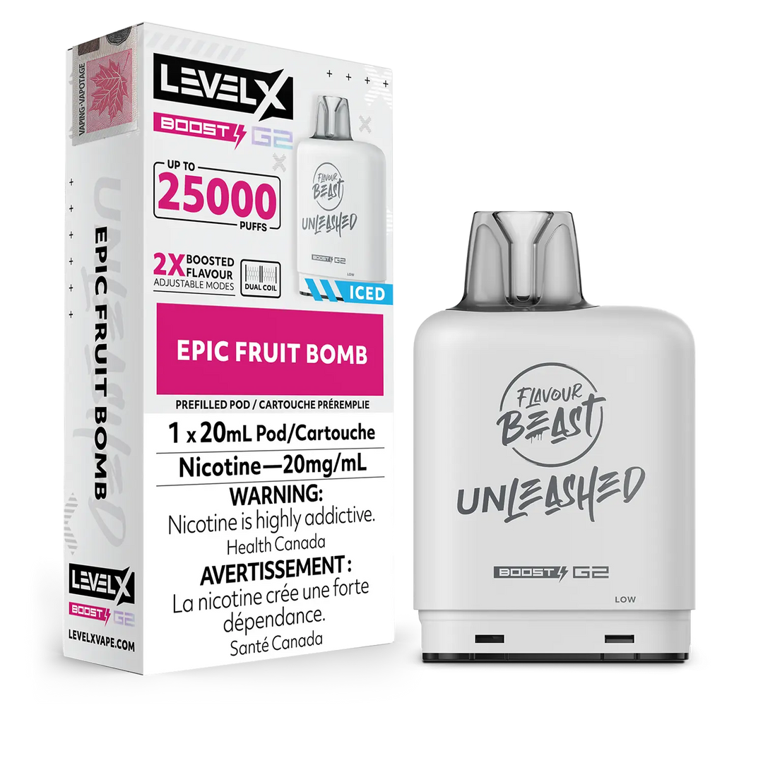 Epic Fruit Bomb Flavour Beast Boost G2 Unleashed Pods 25K