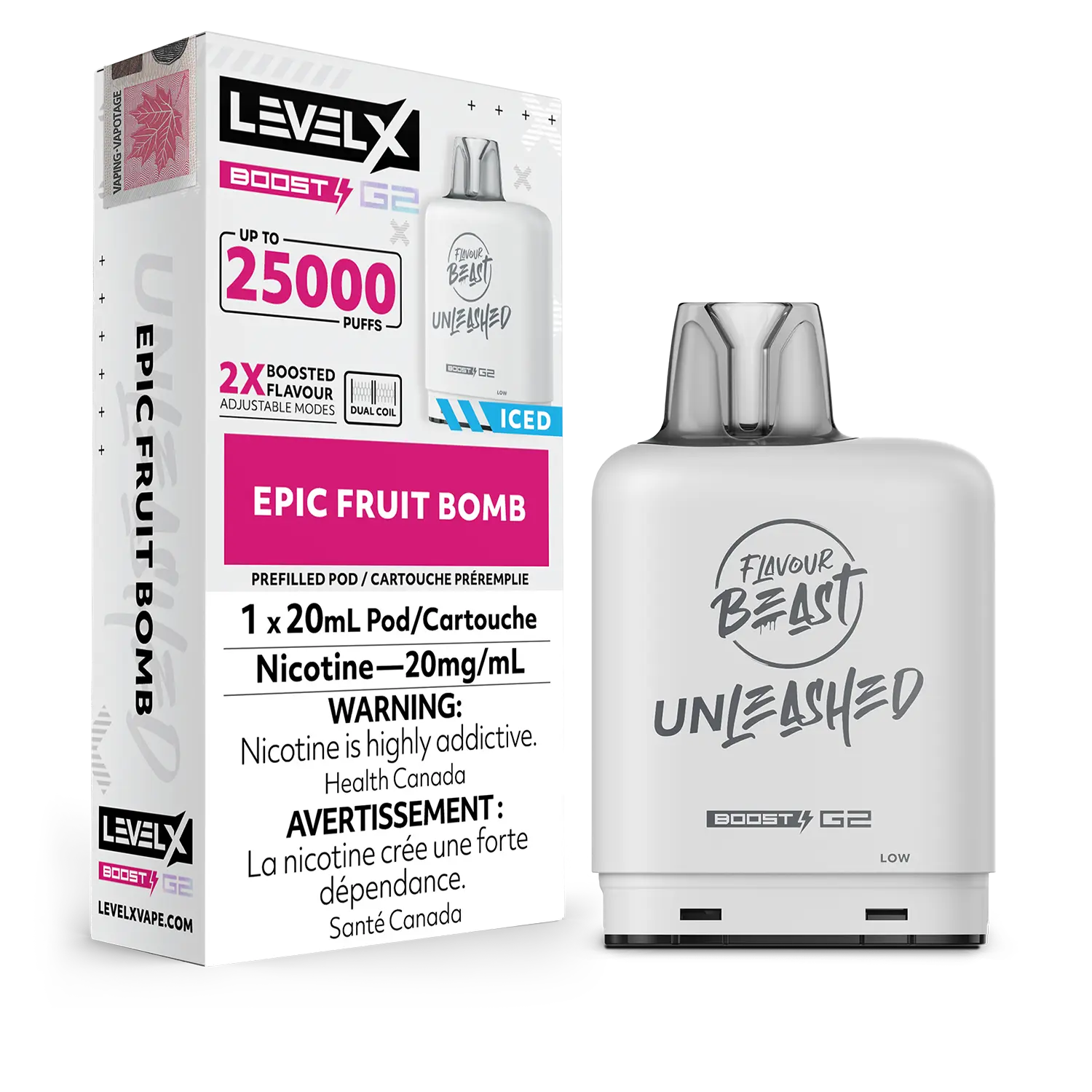 Level X - Flavour Beast Boost G2 Unleashed Pods 25K