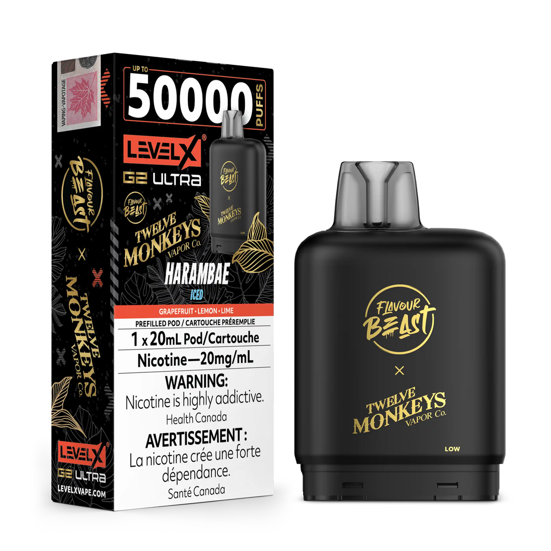 Harambae Iced by Flavour Beast x Twelve Monkeys Level X G2 Ultra 50K