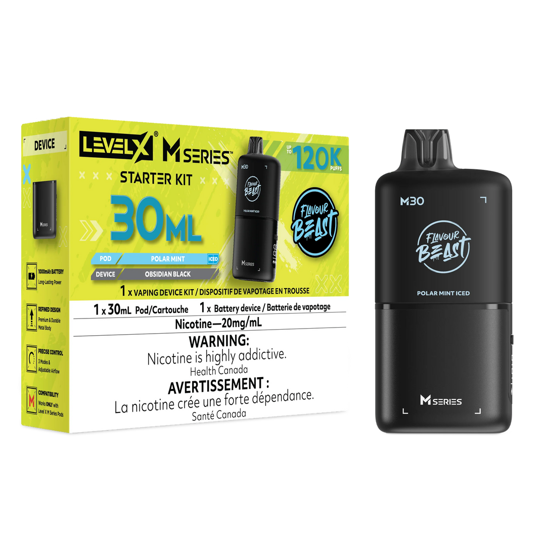 Polar Mint Iced Level X M Series Starter Kit 30mL 120K Pod