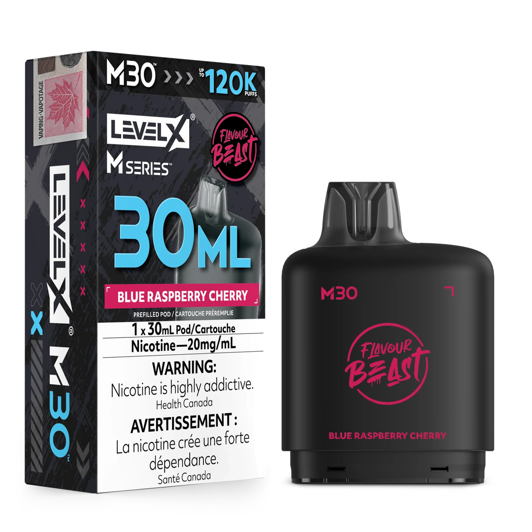 Blue Raspberry Cherry Level X M Series Pod 30mL 120K Pod