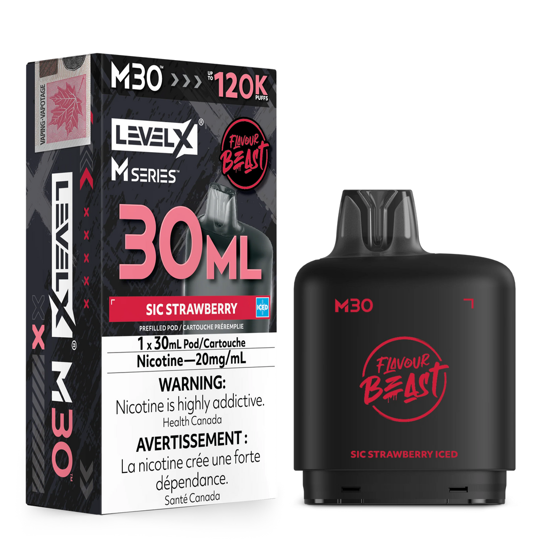G.S. Strawberry Level X M Series Pod 30mL 120K Pod