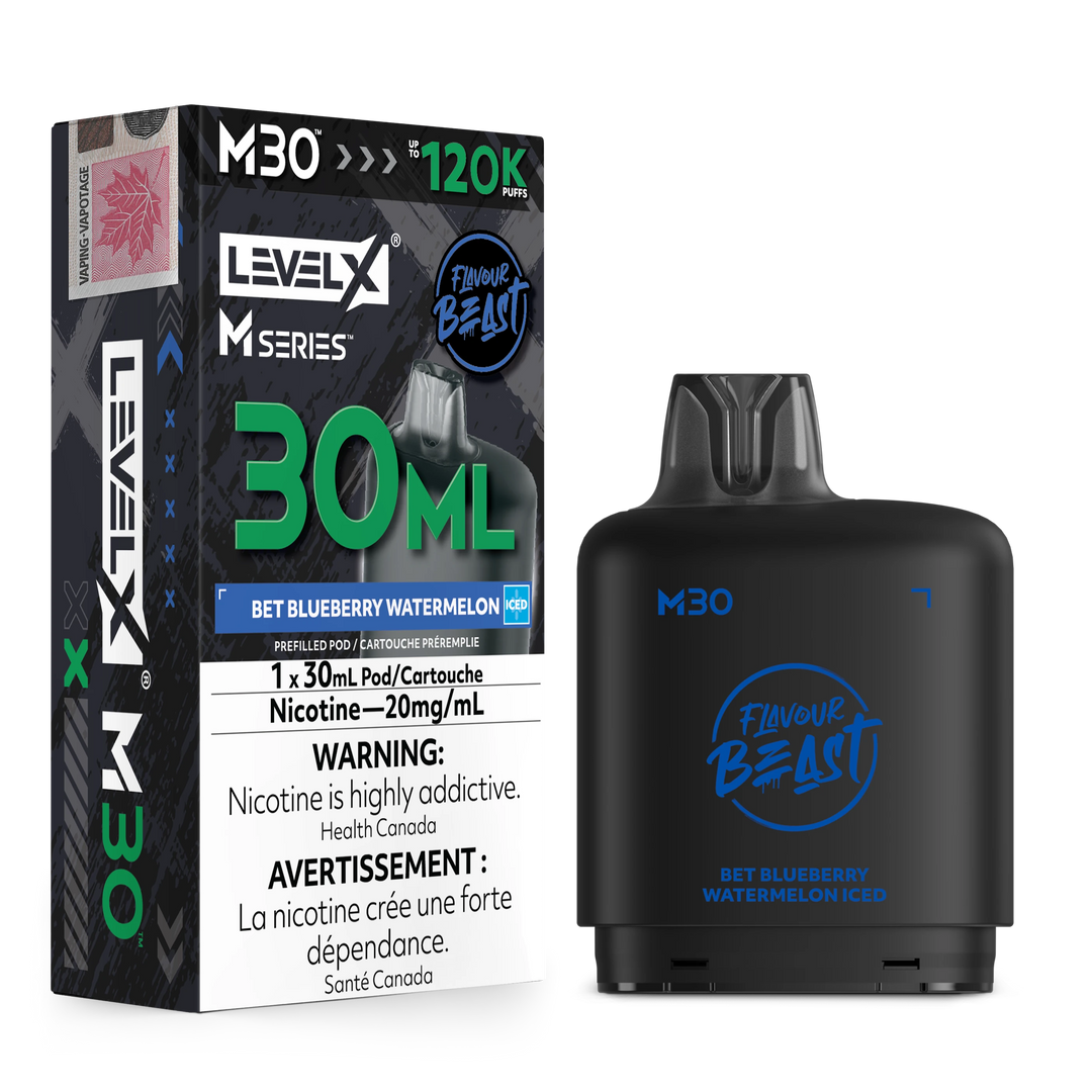 Bet Blueberry Watermelon Iced Level X M Series Pod 30mL 120K Pod