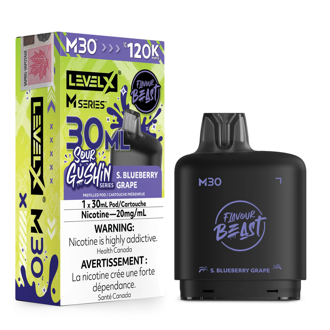 S.Gushin Blueberry Grape Level X M Series Pod 30mL 120K Pod