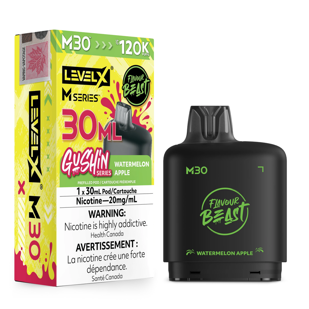 Gushin Watermelon Apple Level X M Series Pod 30mL 120K Pod