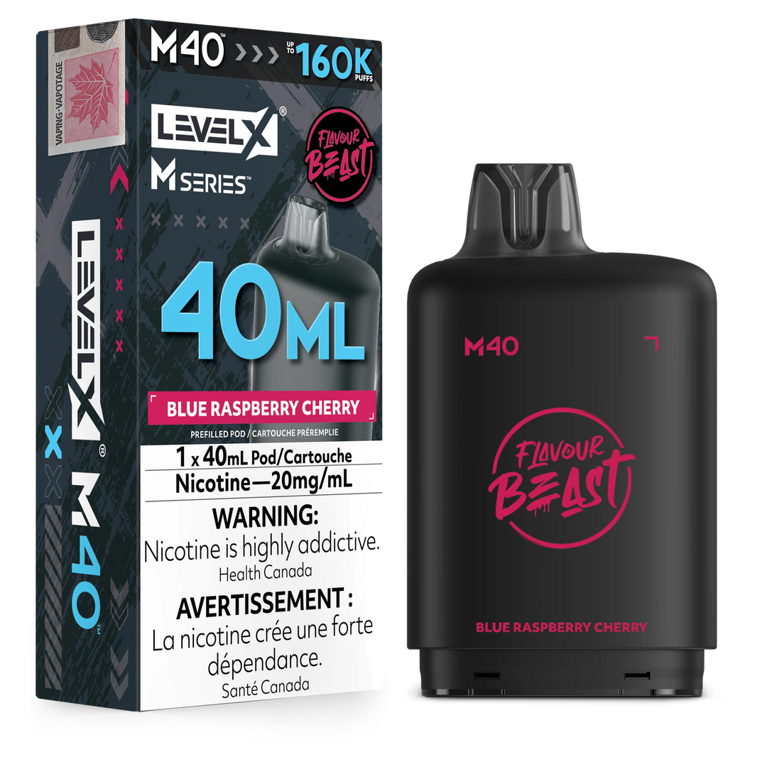 Blue Raspberry Cherry Level X M Series Pod 40mL 160K Pod