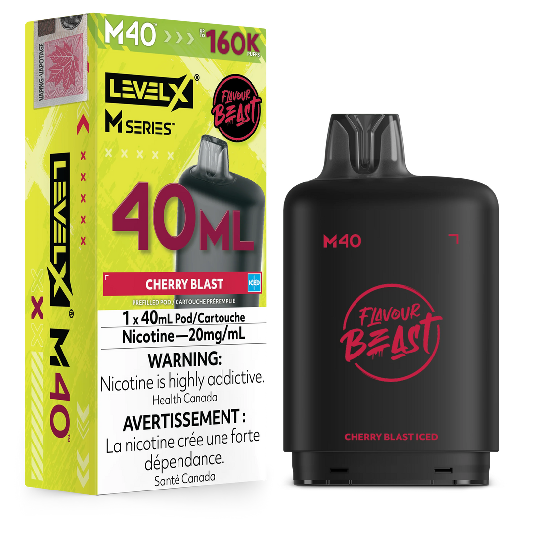 Cherry Blast Iced Level X M Series Pod 40mL 160K Pod
