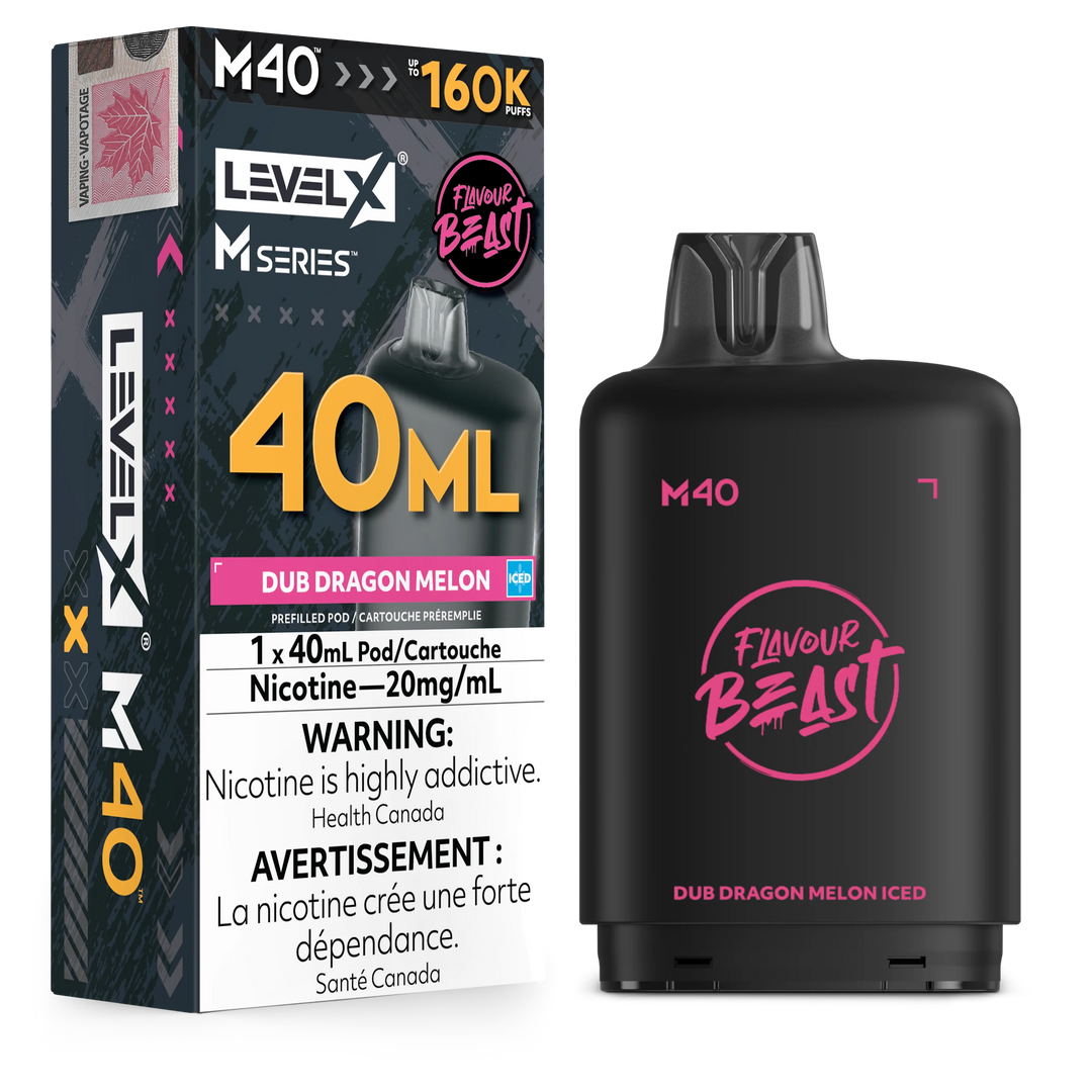 Dub Dragon Melon Iced Level X M Series Pod 40mL 160K Pod