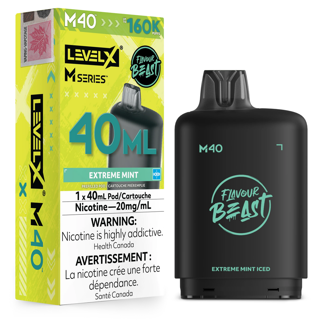 Extreme Mint Iced Level X M Series Pod 40mL 160K Pod