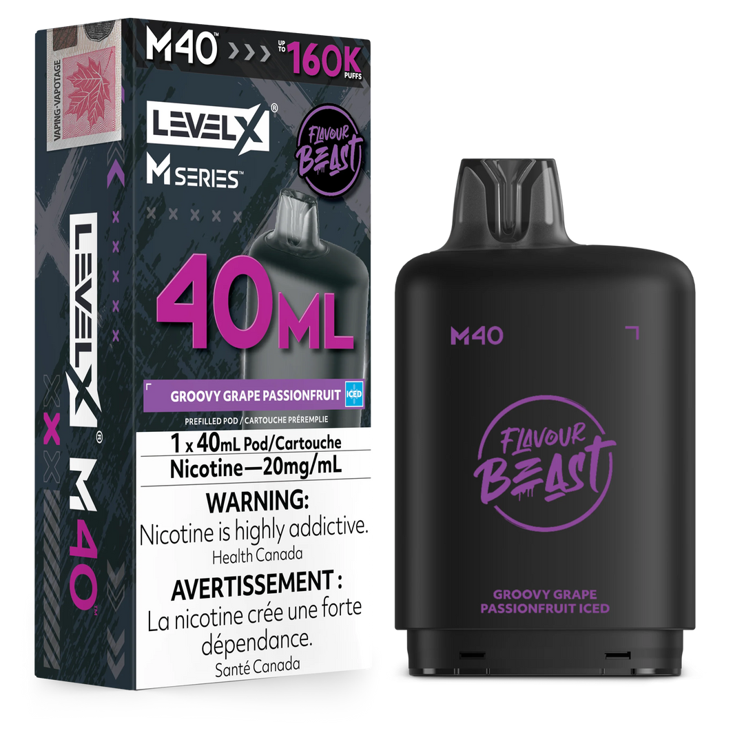 Groovy Grape Passionfruit Iced Level X M Series Pod 40mL 160K Pod