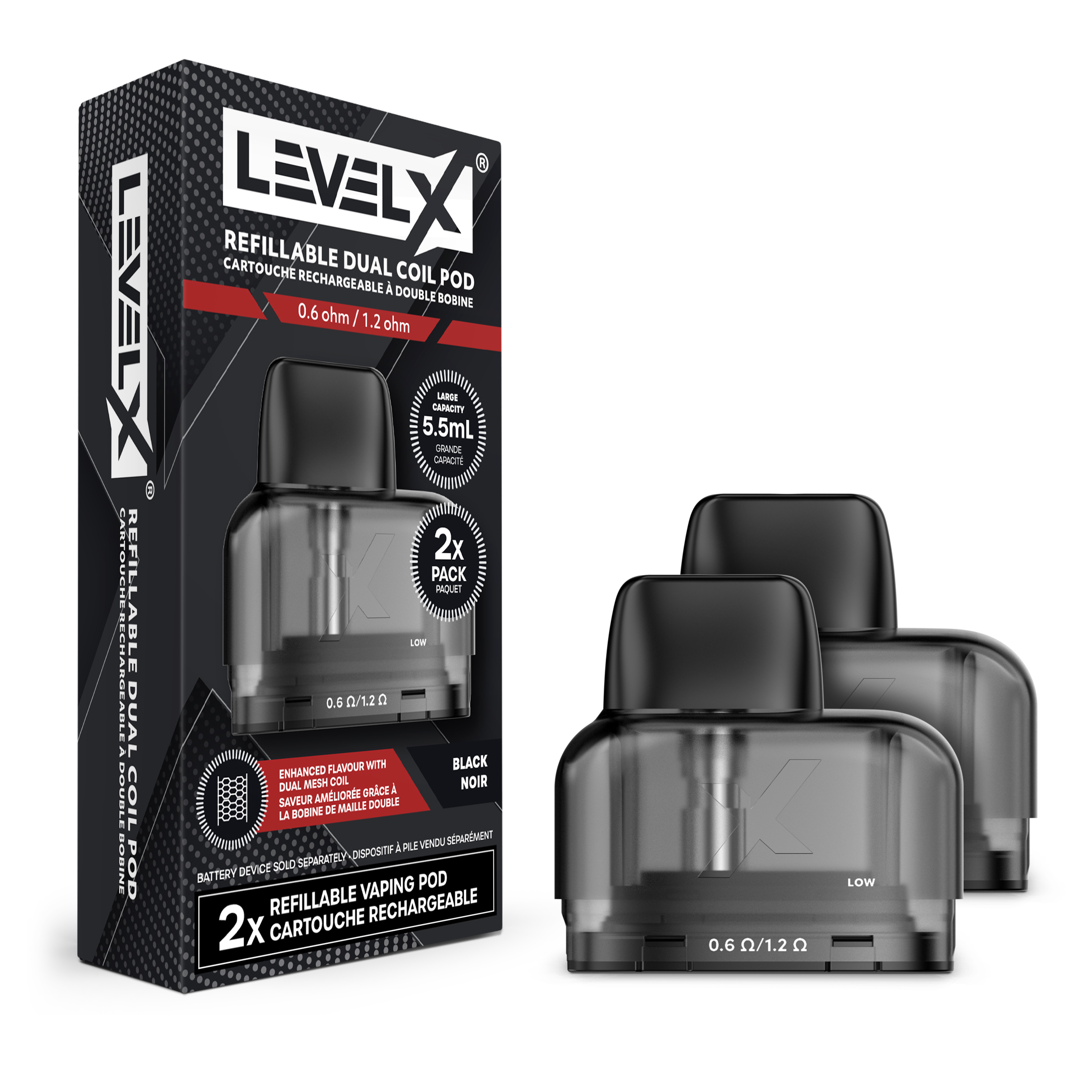 Niveau X - Pod rechargeable à double bobine