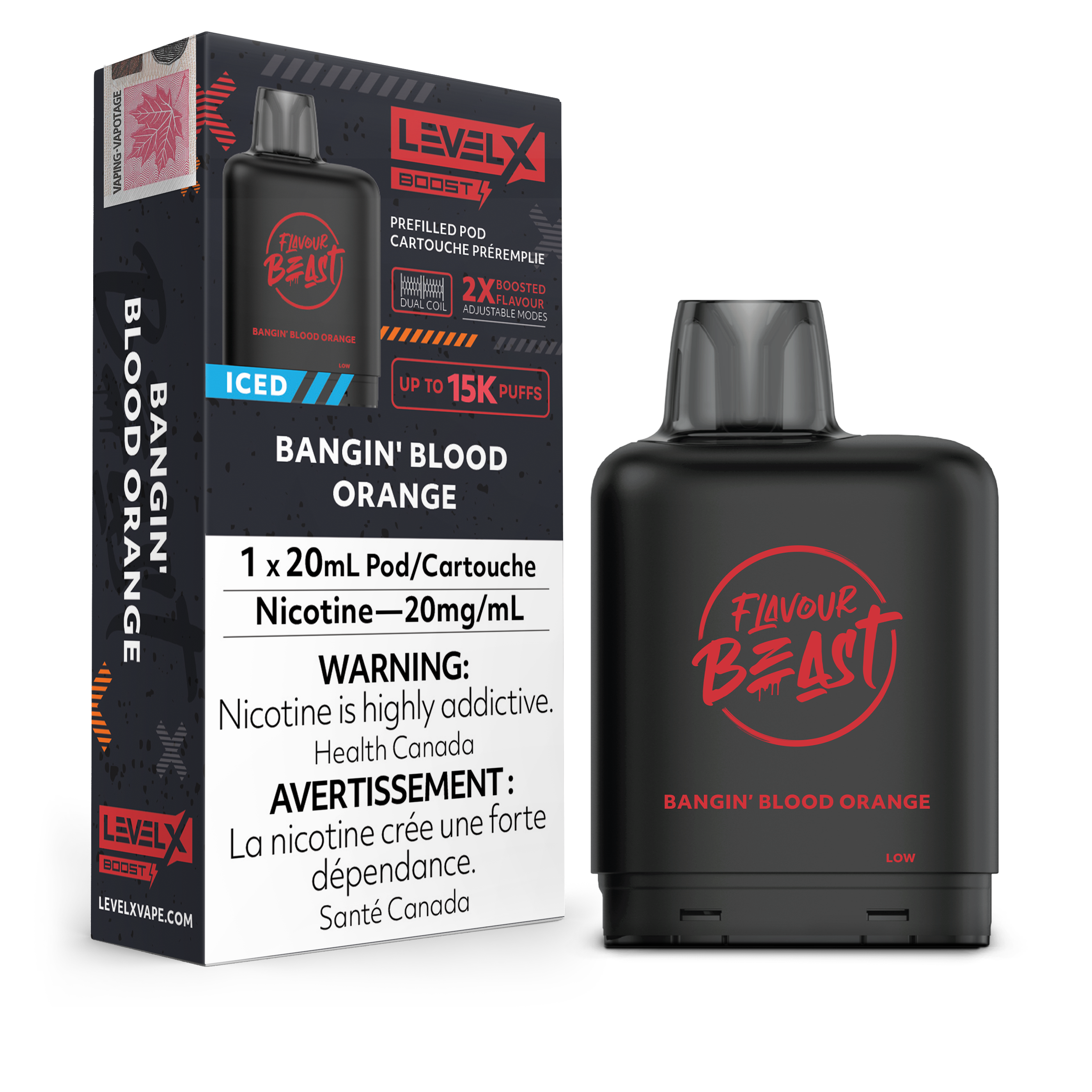Level X - Flavour Beast Boost Pods (15k puffs) (FEDERAL)