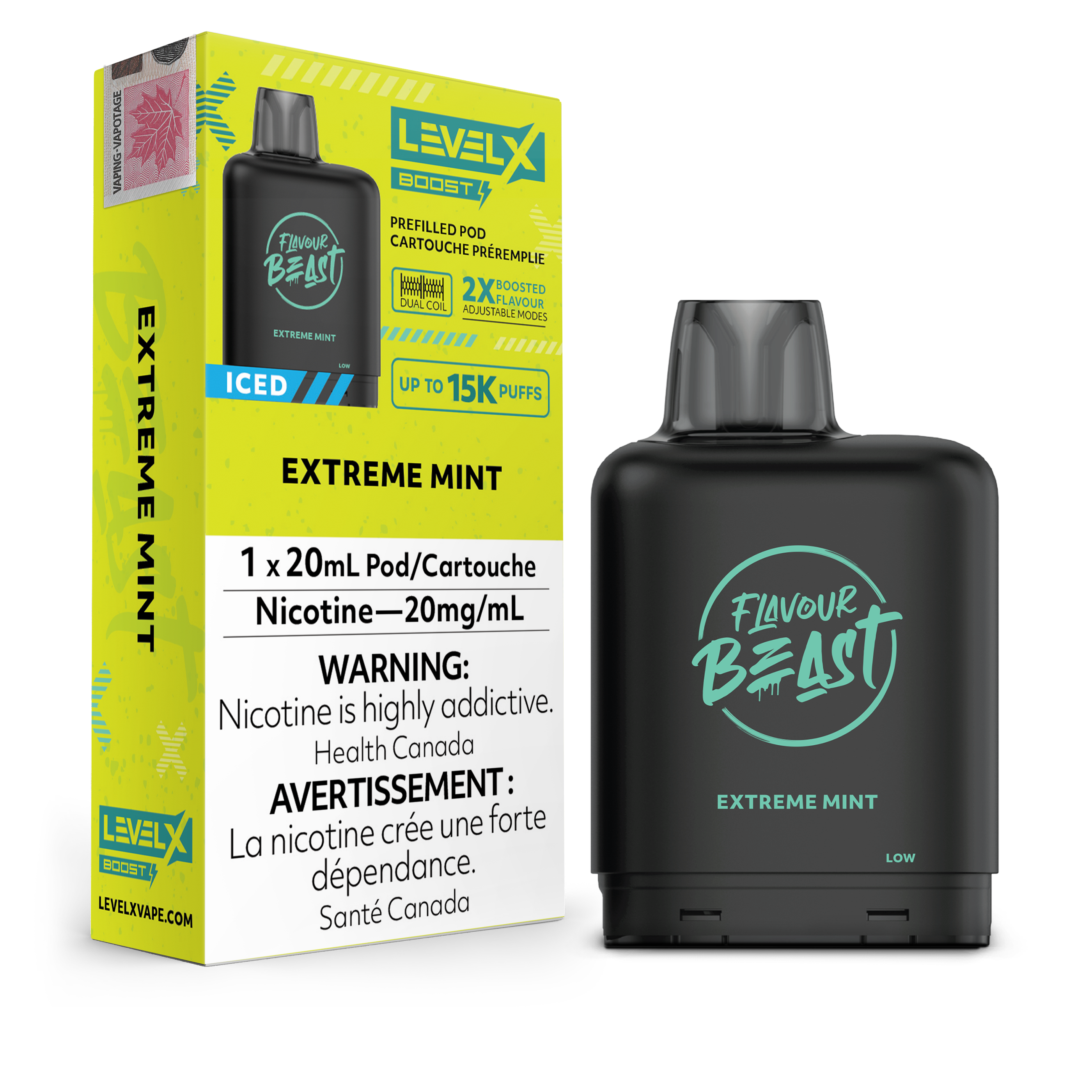 Level X - Flavour Beast Boost Pods (15k puffs) (FEDERAL)