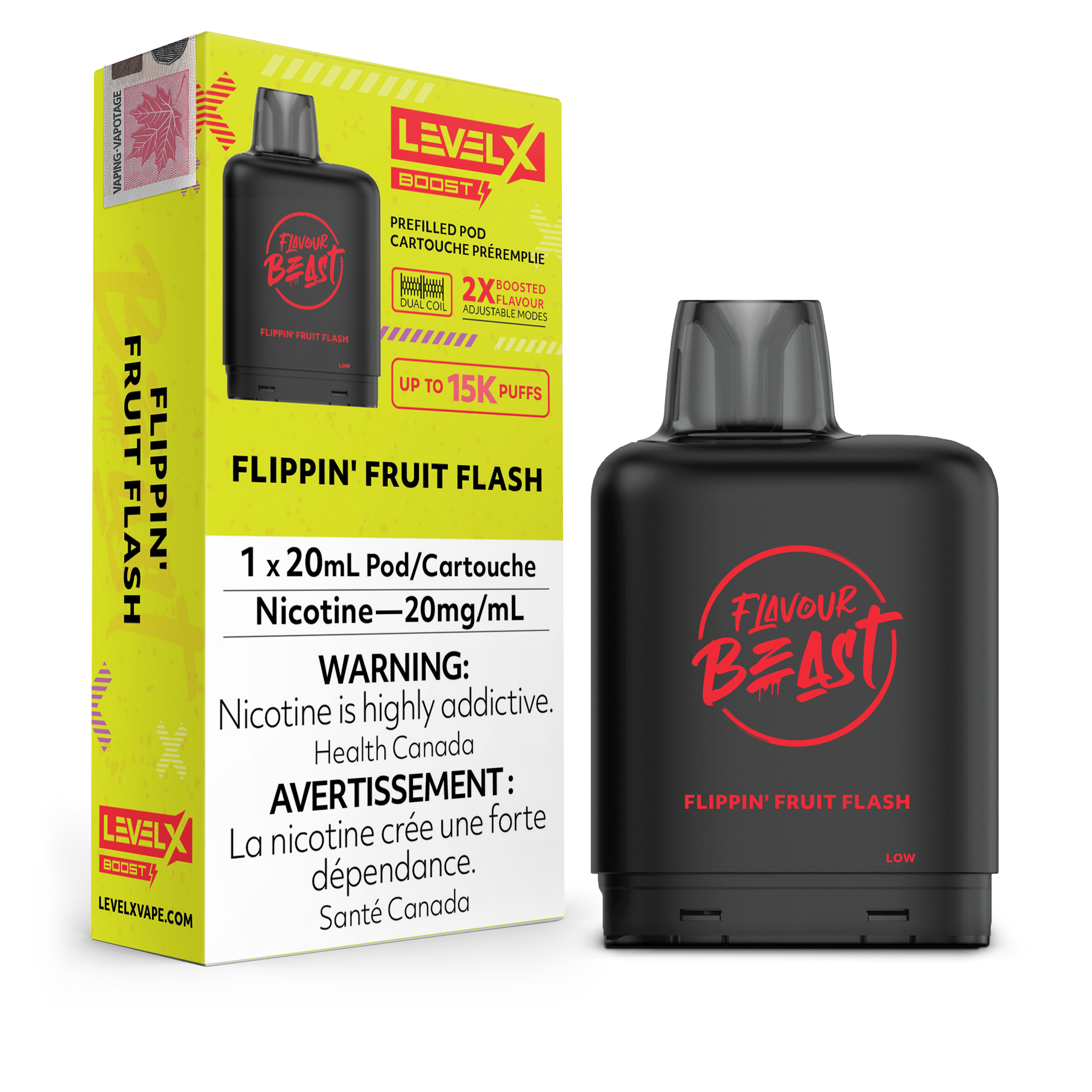 Level X - Flavour Beast Boost Pods (15k puffs) (FEDERAL)