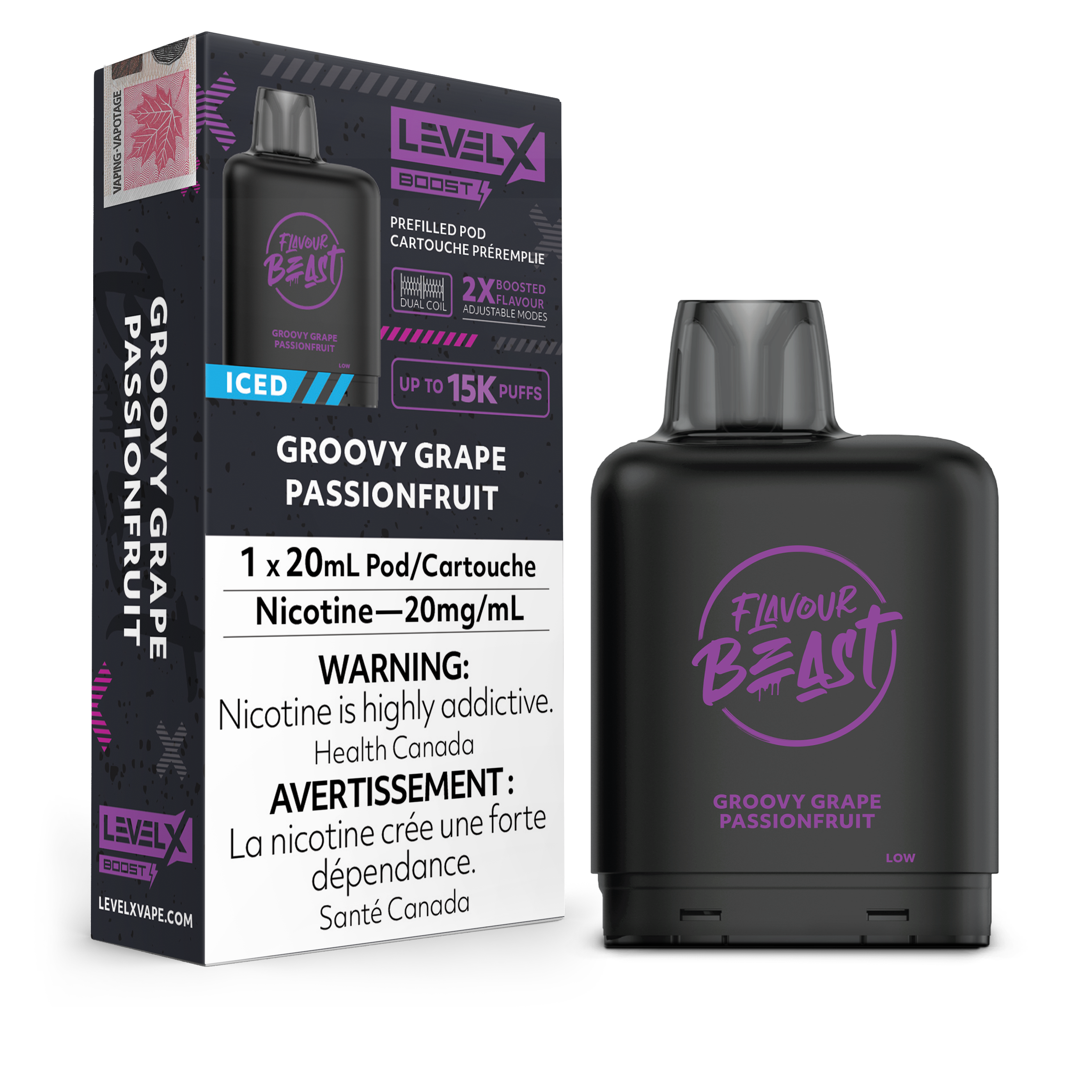 Level X - Flavour Beast Boost Pods (15k puffs) (FEDERAL)