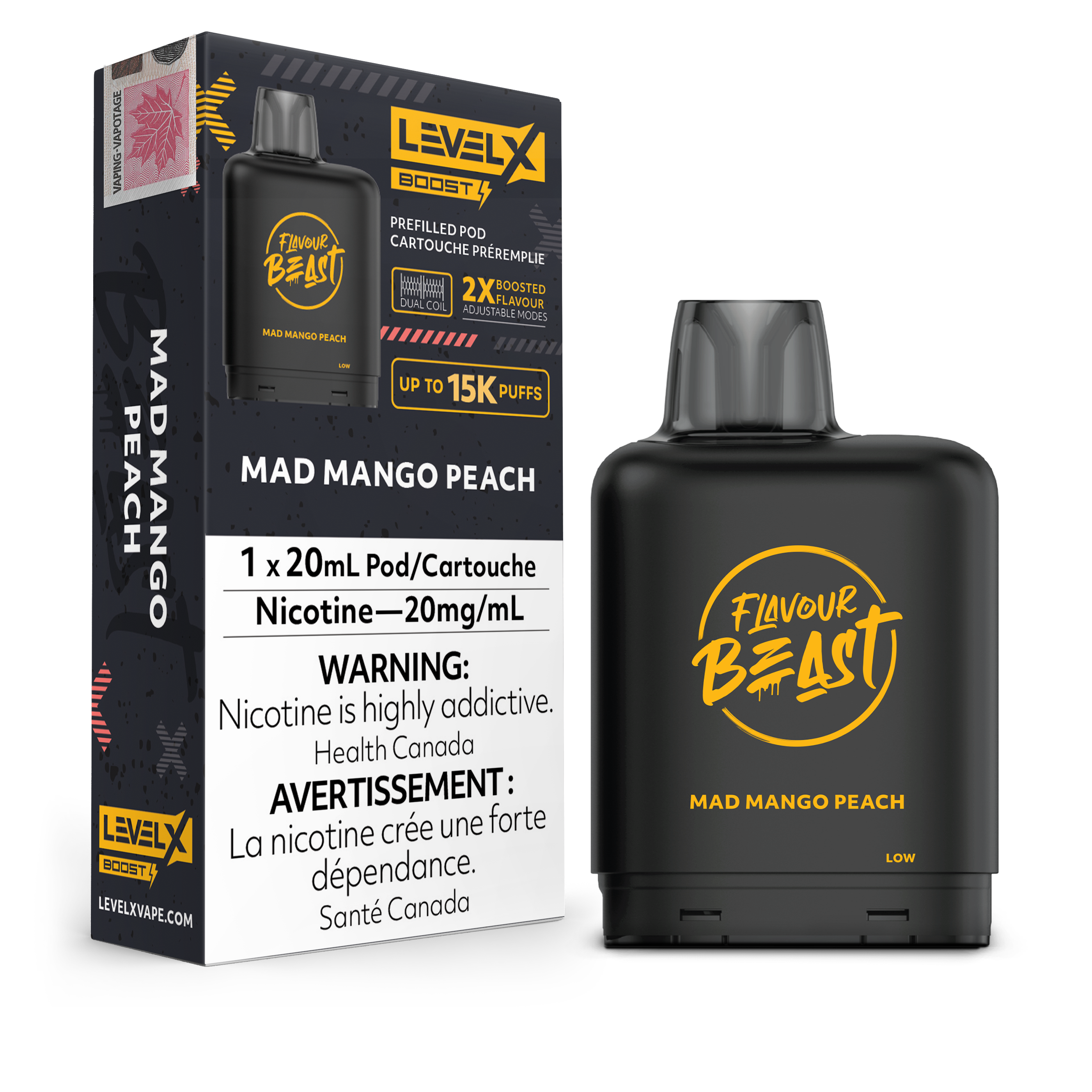 Level X - Flavour Beast Boost Pods (15k puffs) (FEDERAL)