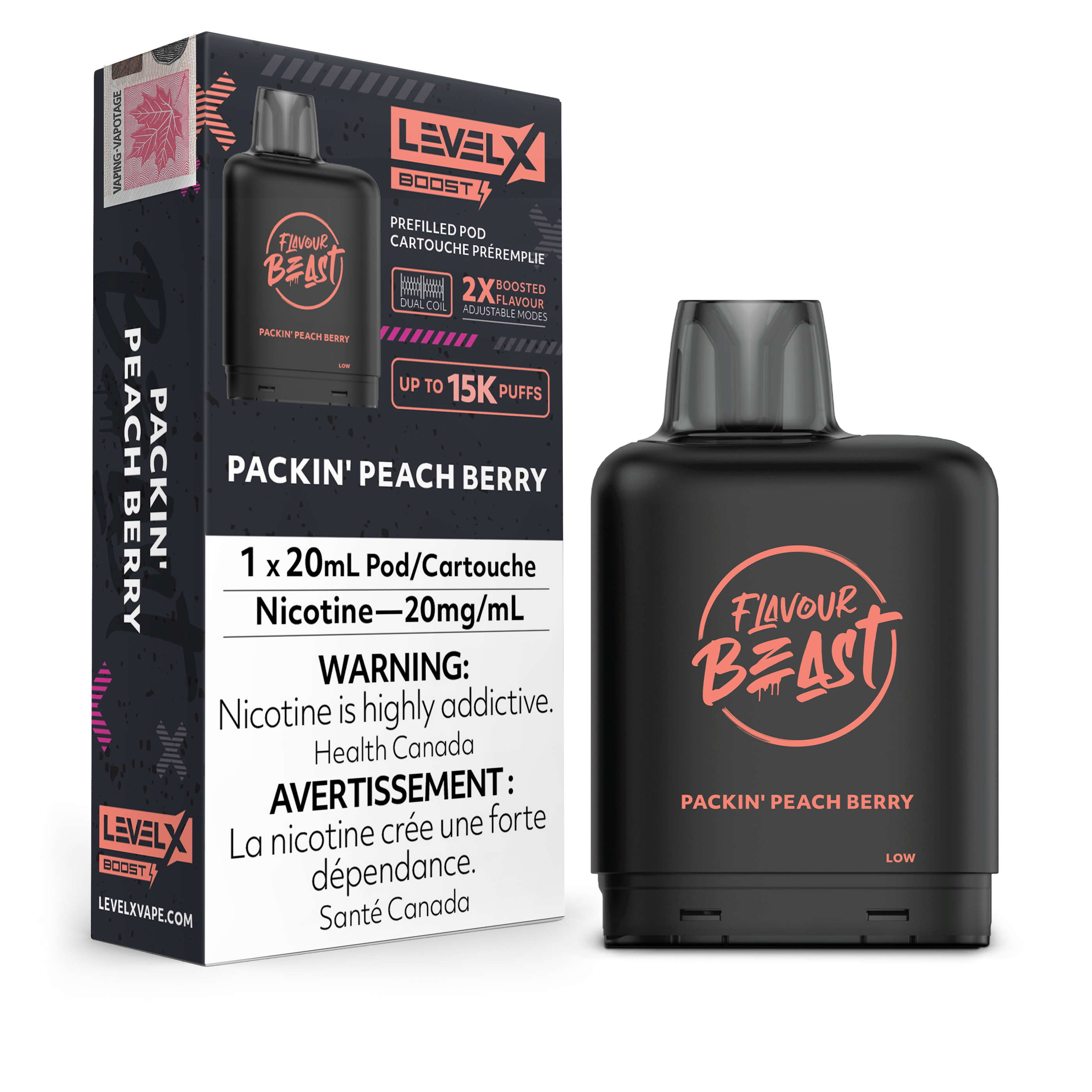 Level X - Flavour Beast Boost Pods (15k puffs) (FEDERAL)