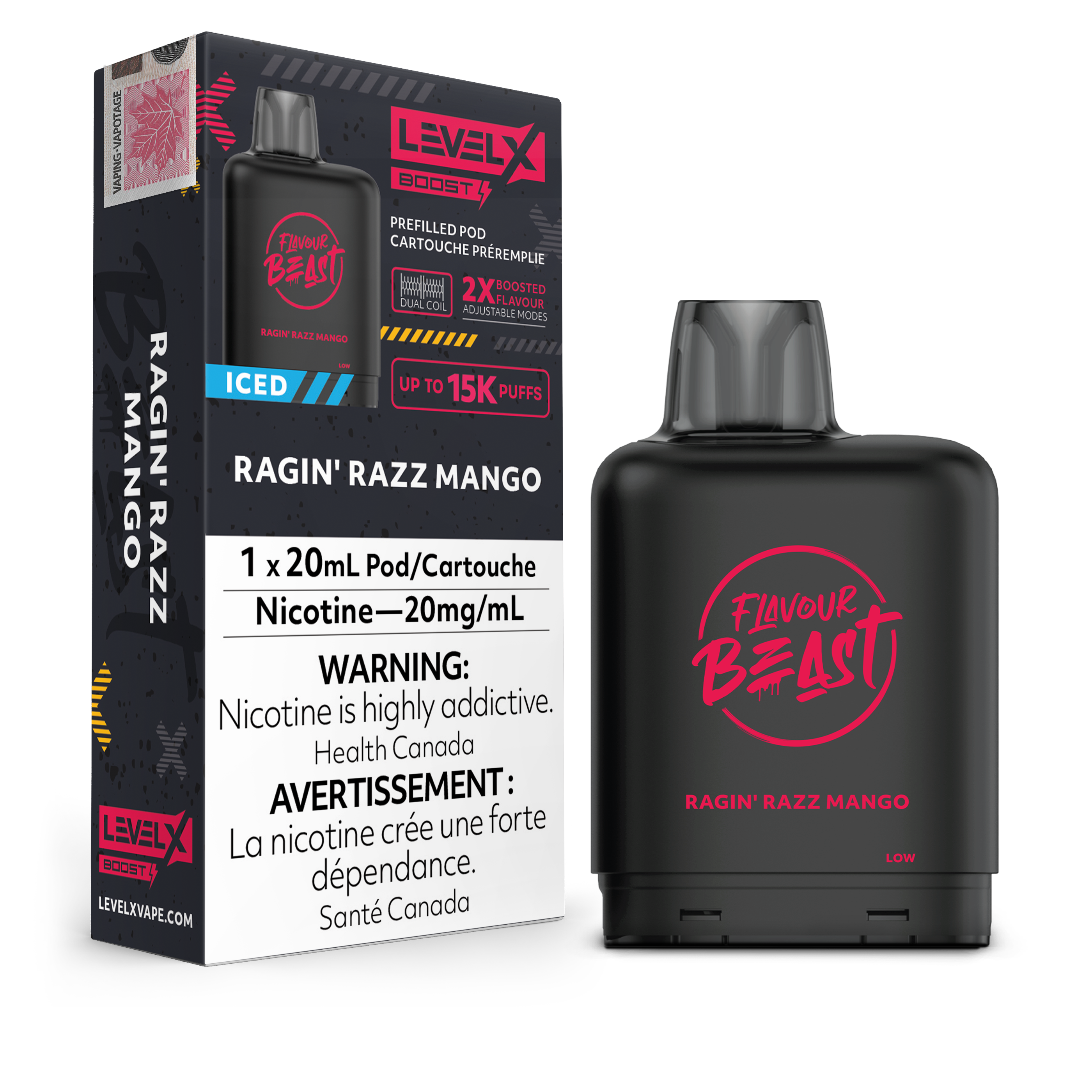 Level X - Flavour Beast Boost Pods (15k puffs) (FEDERAL)
