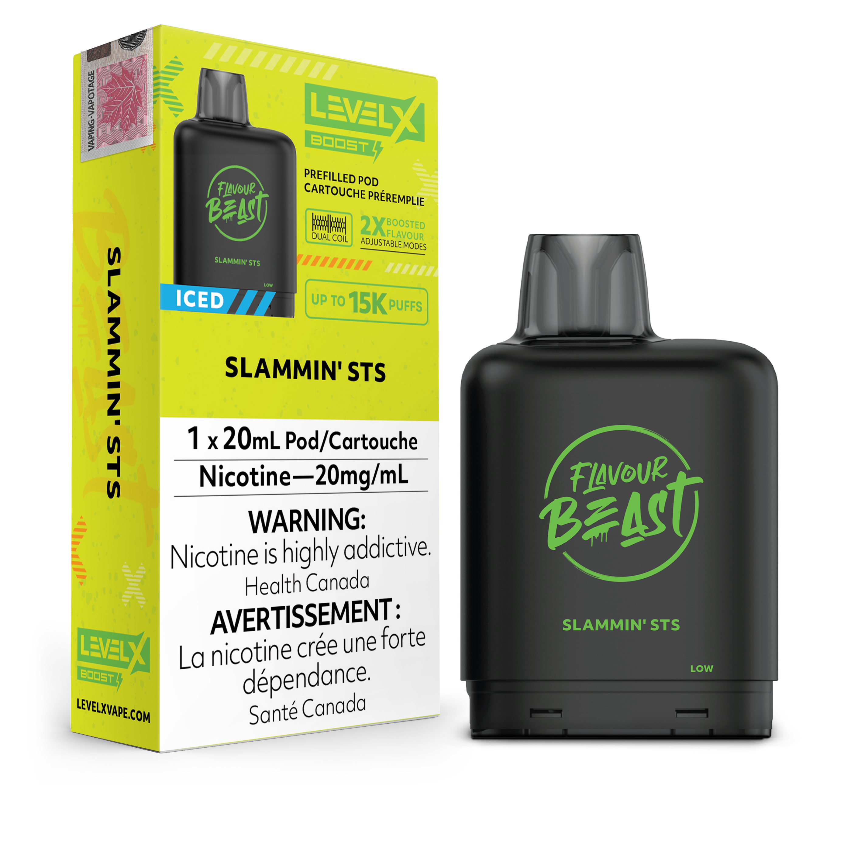 Level X - Flavour Beast Boost Pods (15k puffs) (FEDERAL)