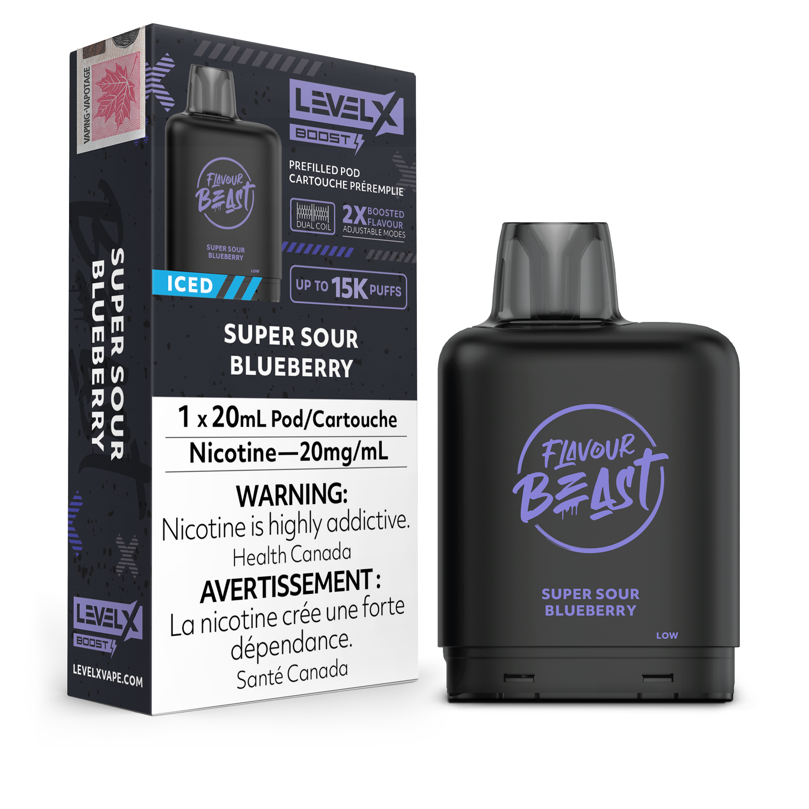 Level X - Flavour Beast Boost Pods (15k puffs) (FEDERAL)