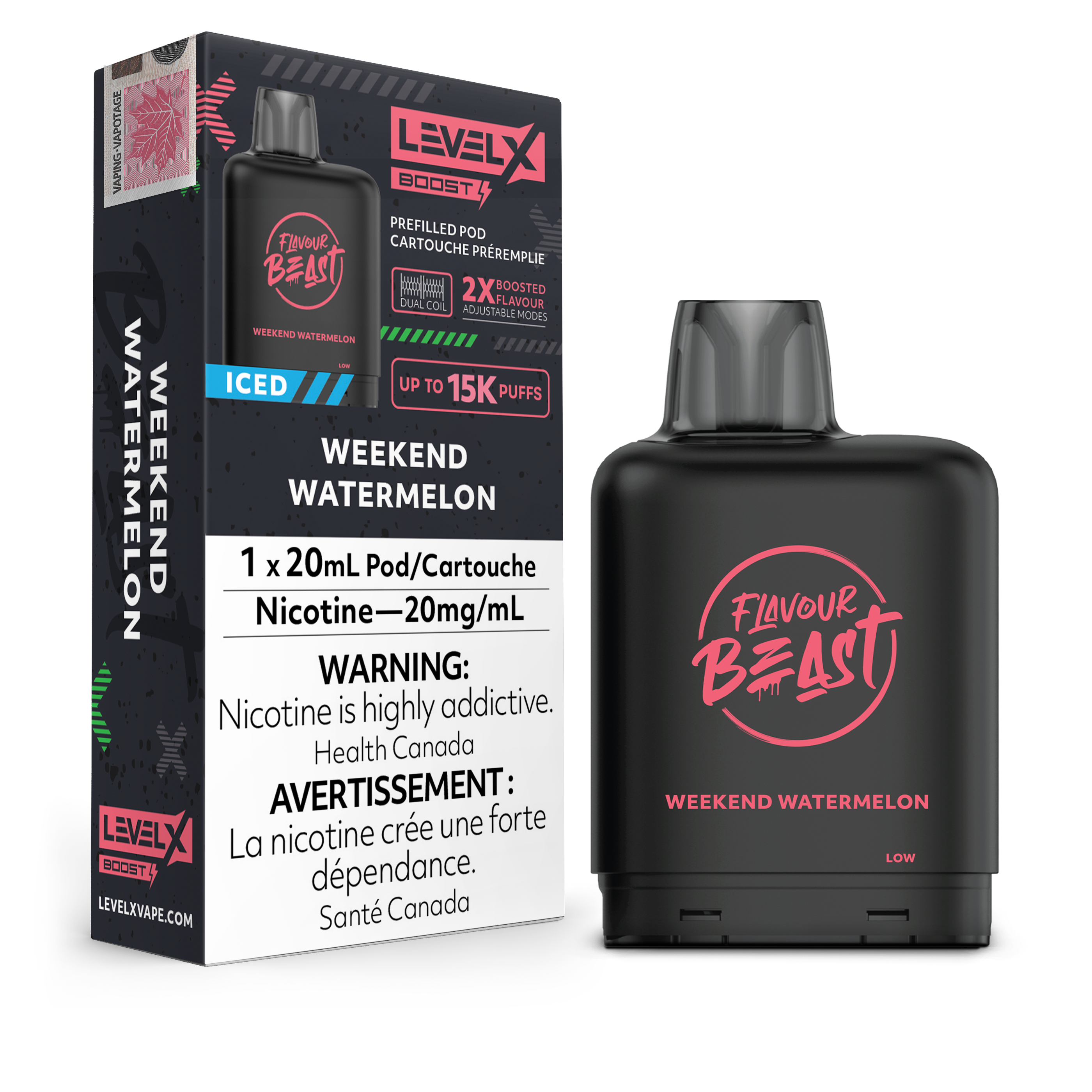 Level X - Flavour Beast Boost Pods (15k puffs) (FEDERAL)