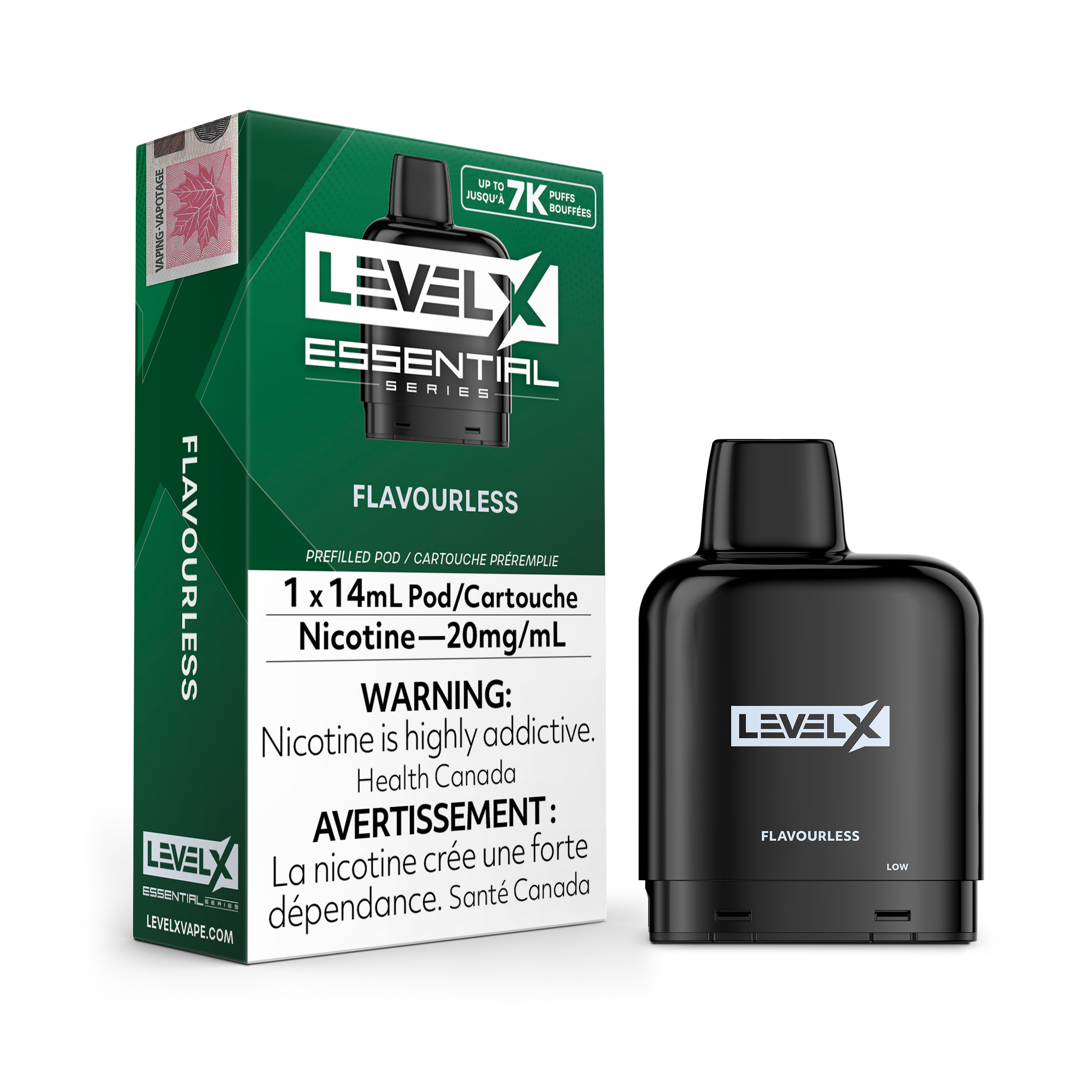 Niveau X - Capsules essentielles (7 000 bouffées) (FÉDÉRAL)