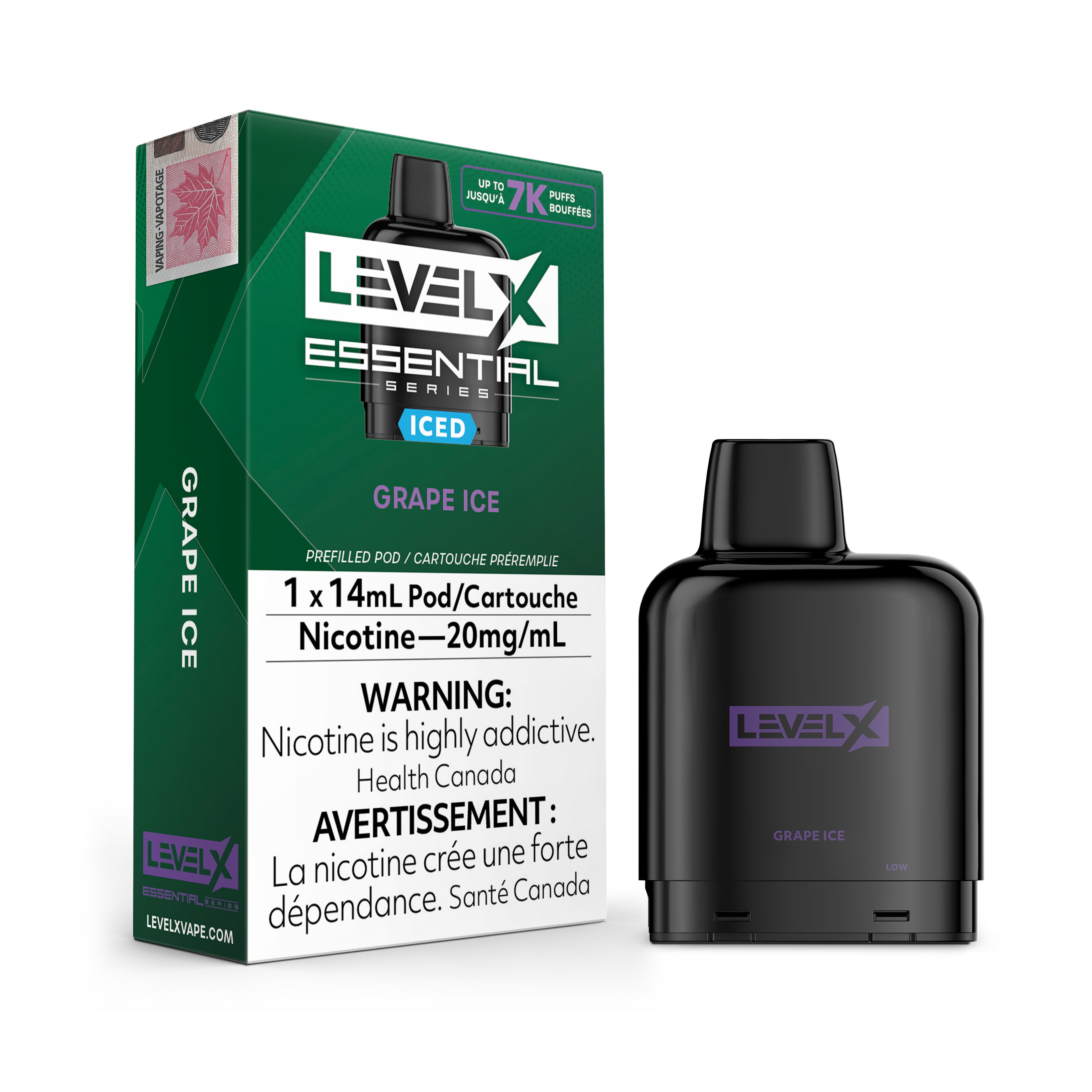 Niveau X - Capsules essentielles (7 000 bouffées) (FÉDÉRAL)