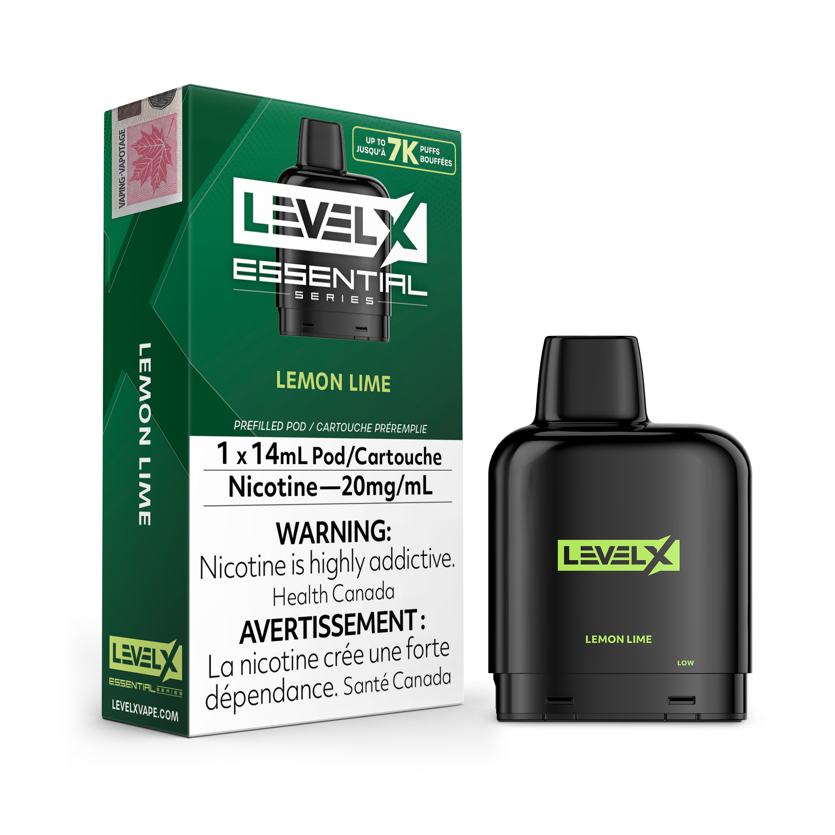 Niveau X - Capsules essentielles (7 000 bouffées) (FÉDÉRAL)