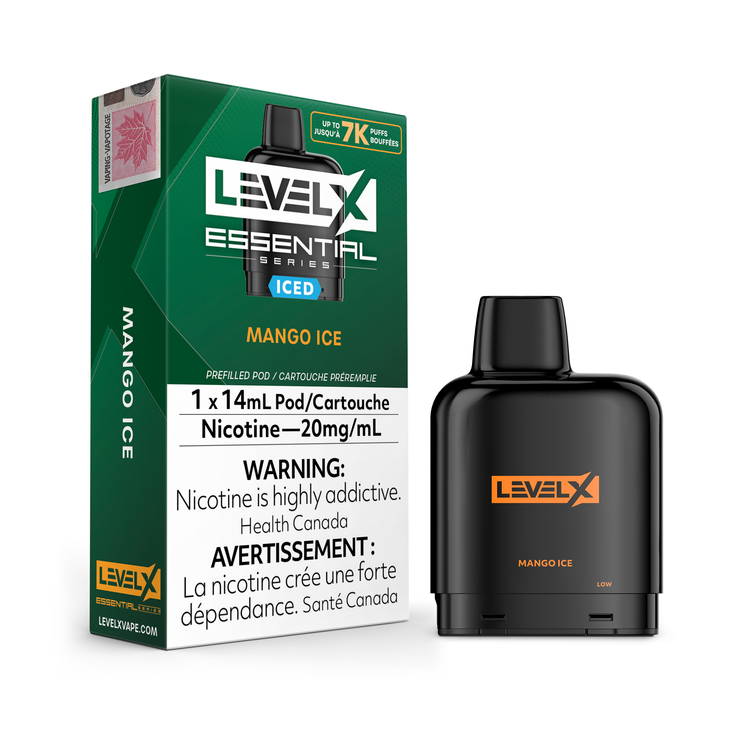 Niveau X - Capsules essentielles (7 000 bouffées) (FÉDÉRAL)