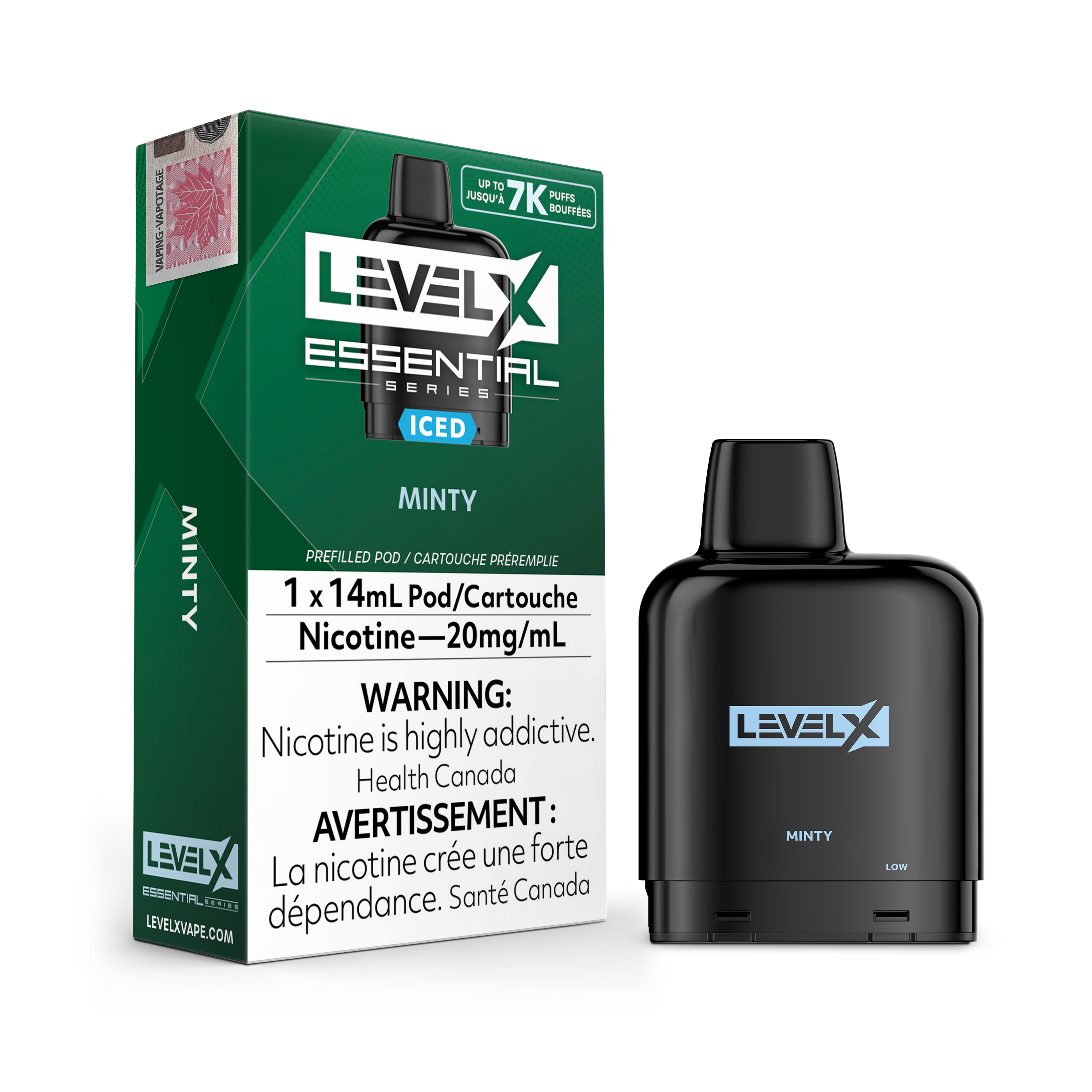 Niveau X - Capsules essentielles (7 000 bouffées) (FÉDÉRAL)